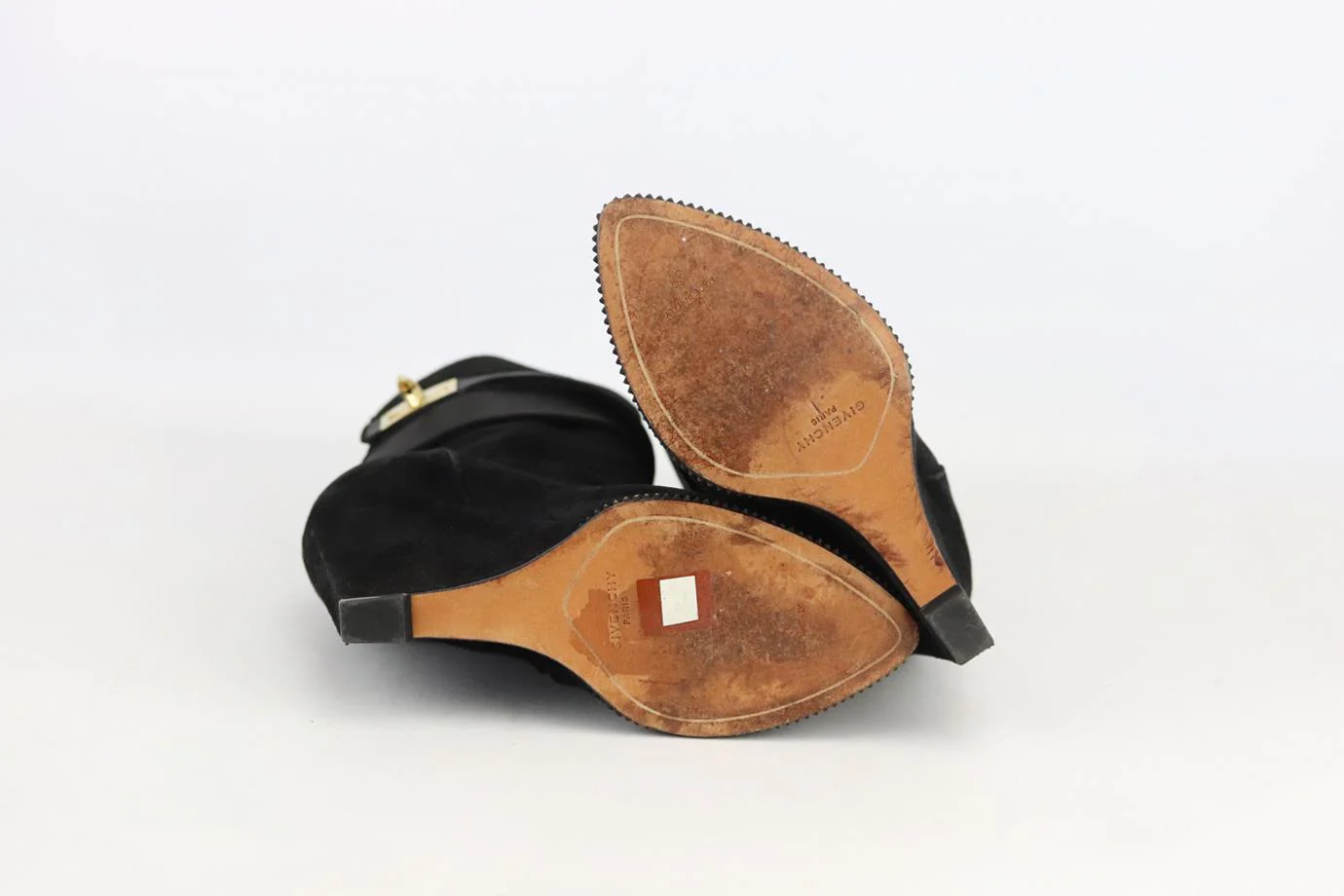 GIVENCHY SHARK LOCK SUEDE WEDGE ANKLE BOOTS EU 38 UK 5 US 8 - Image 5