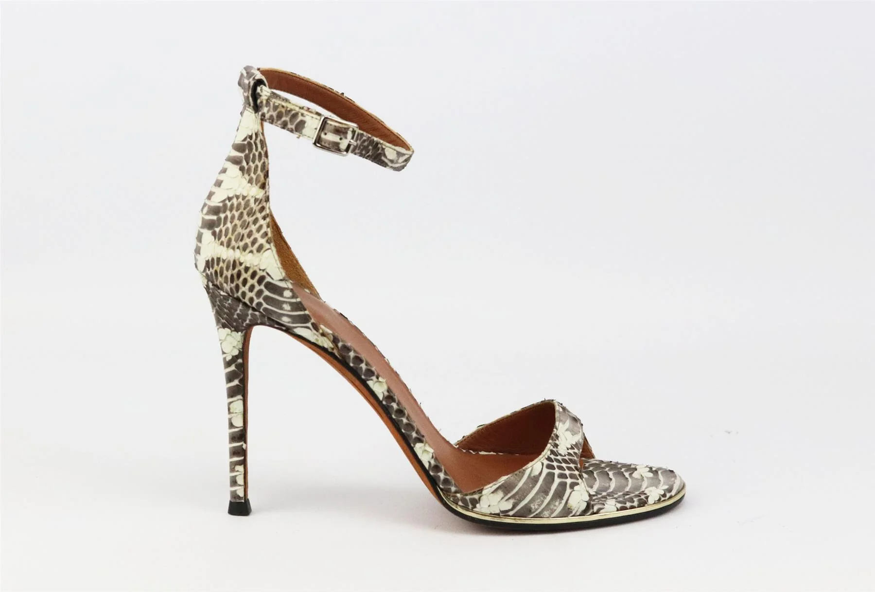 GIVENCHY SNAKESKIN EFFECT LEATHER SANDALS EU 38 UK 5 US 8 - Image 2