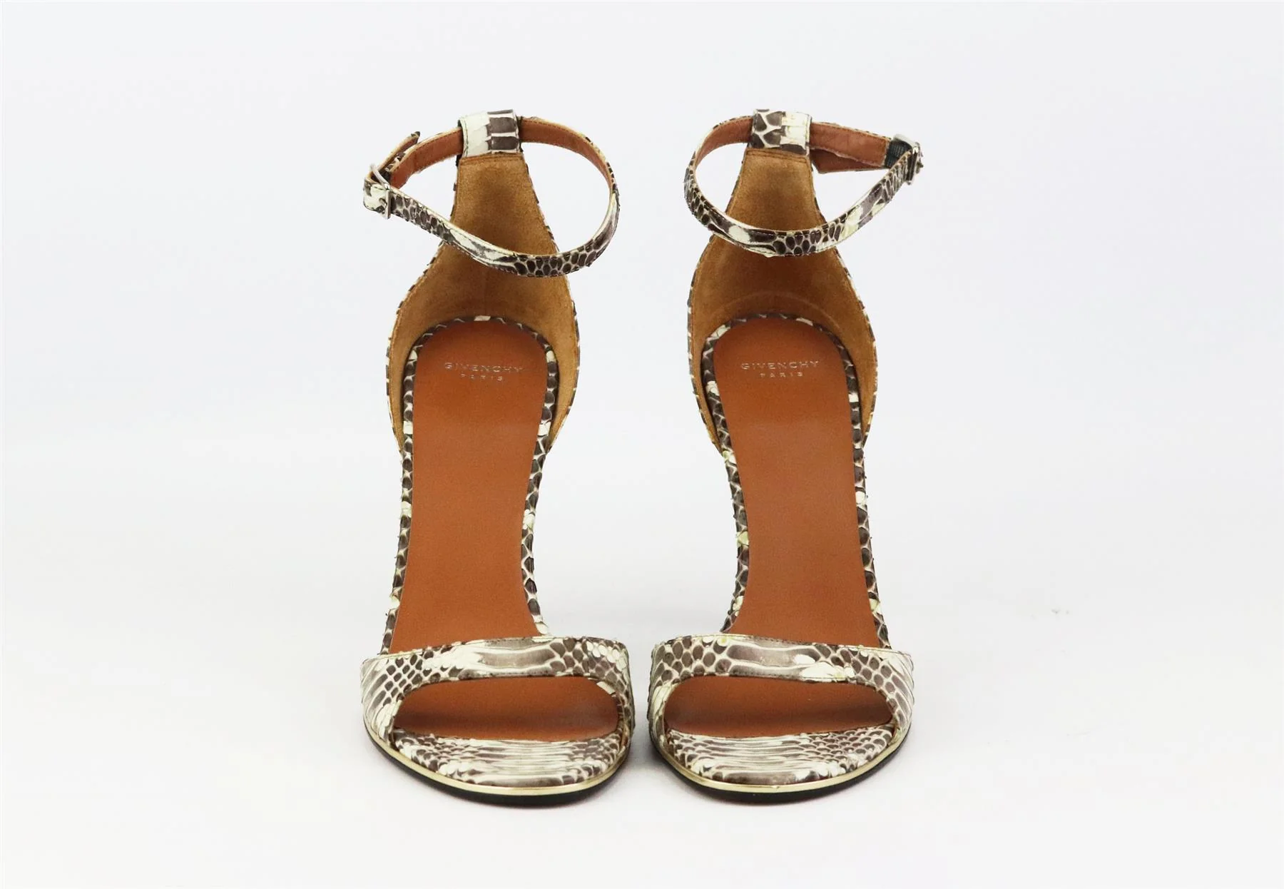 GIVENCHY SNAKESKIN EFFECT LEATHER SANDALS EU 38 UK 5 US 8 - Image 3