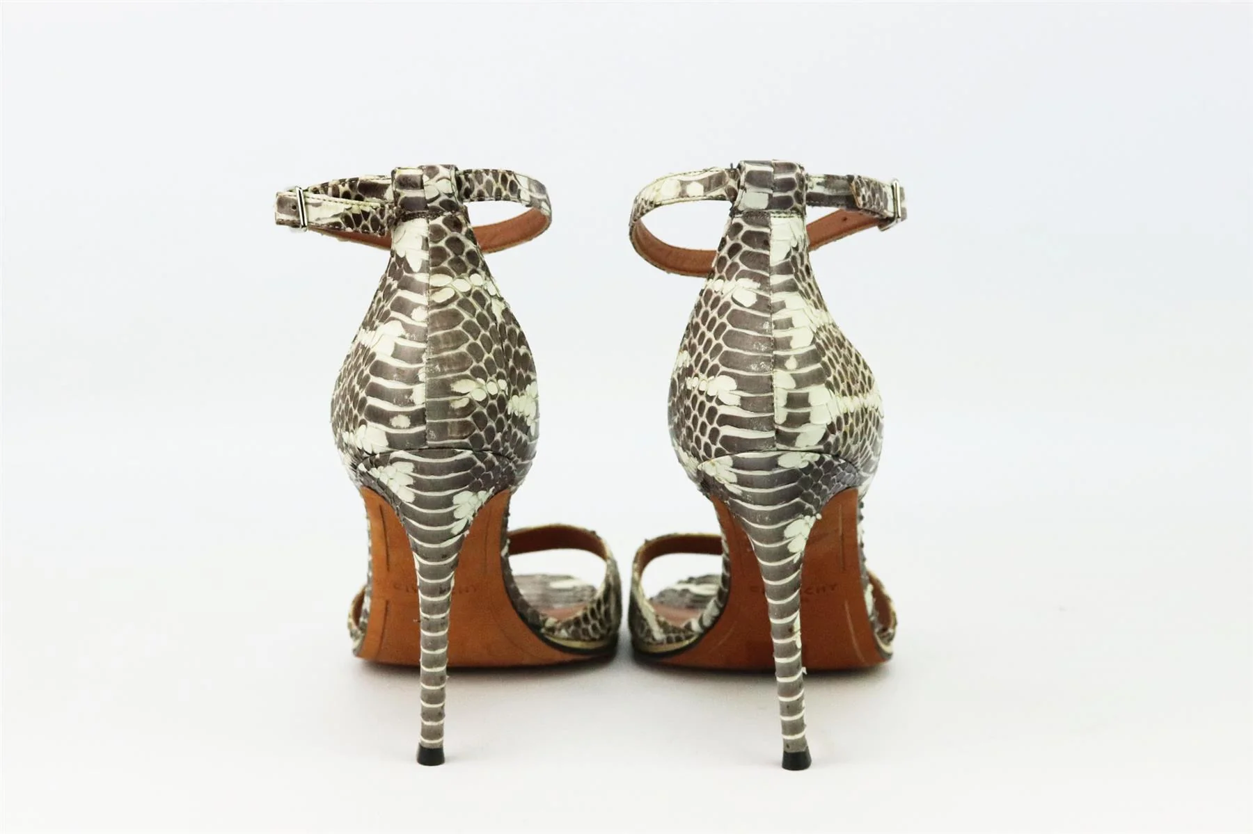 GIVENCHY SNAKESKIN EFFECT LEATHER SANDALS EU 38 UK 5 US 8 - Image 4