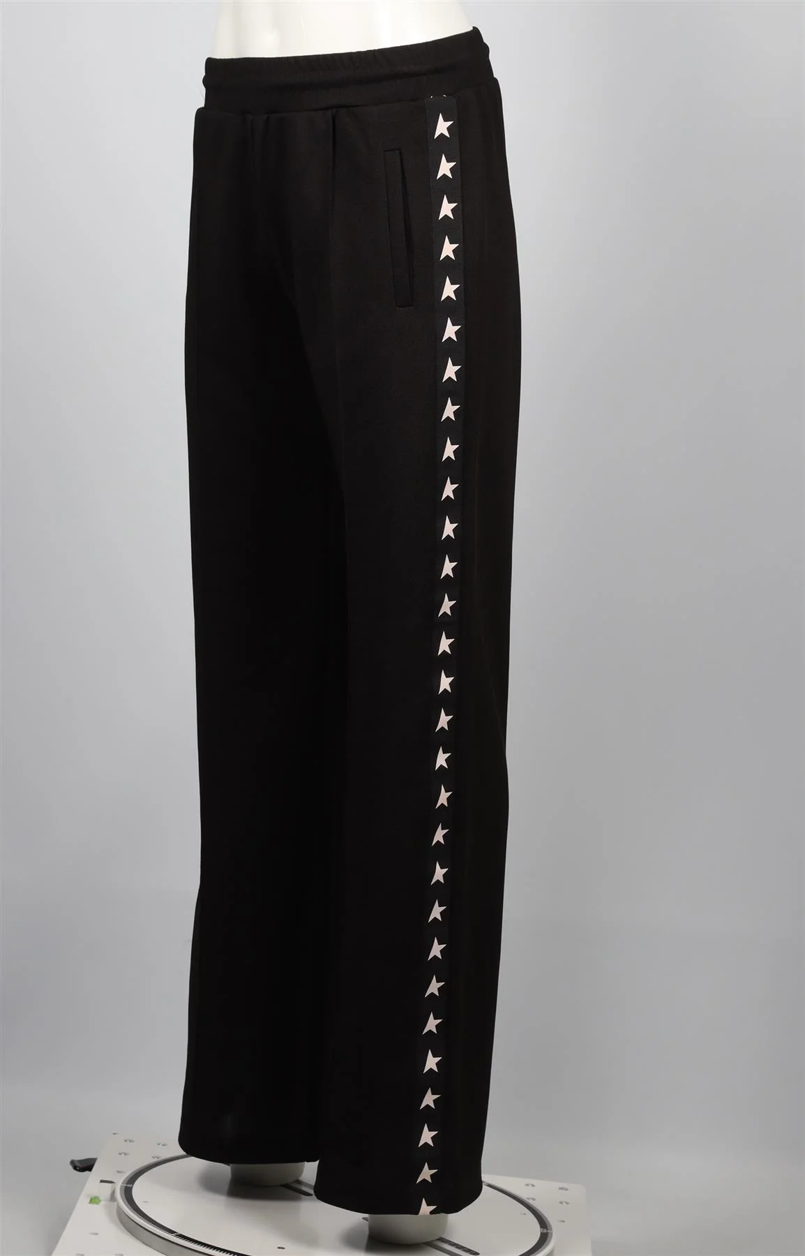 GOLDEN GOOSE DELUXE BRAND BLACK COTTON STRAIGHT LEG PANTS SMALL - Image 3