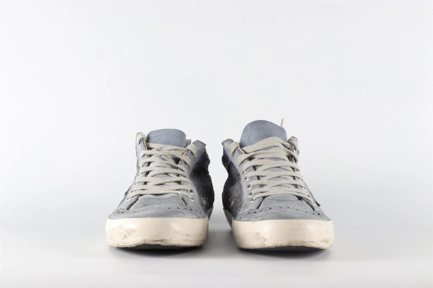GOLDEN GOOSE DELUXE BRAND BLUE MID STAR LEATHER SNEAKERS EU 40 UK 7 US 10 - Image 3