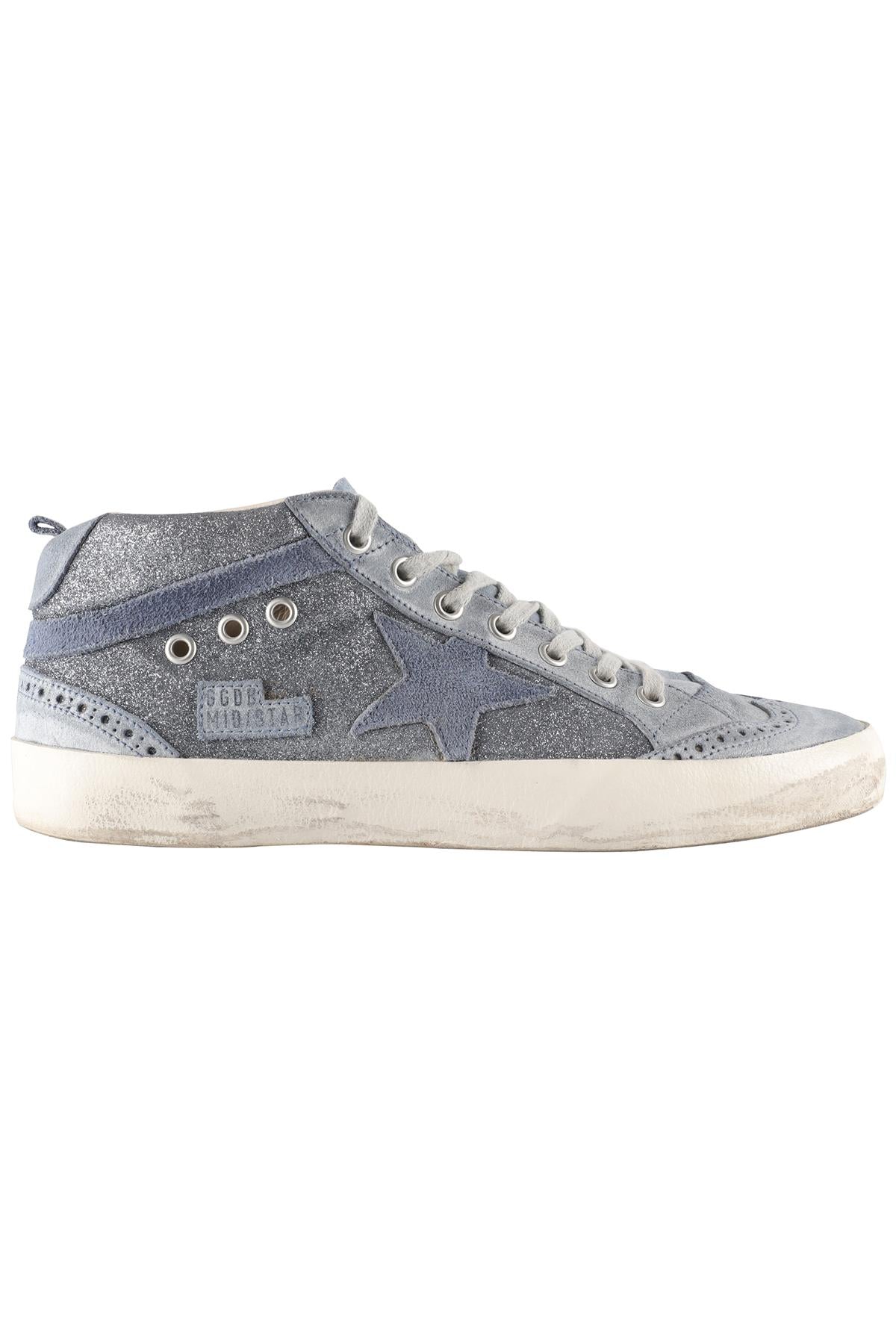 GOLDEN GOOSE DELUXE BRAND BLUE MID STAR LEATHER SNEAKERS EU 40 UK 7 US 10 - Image 7