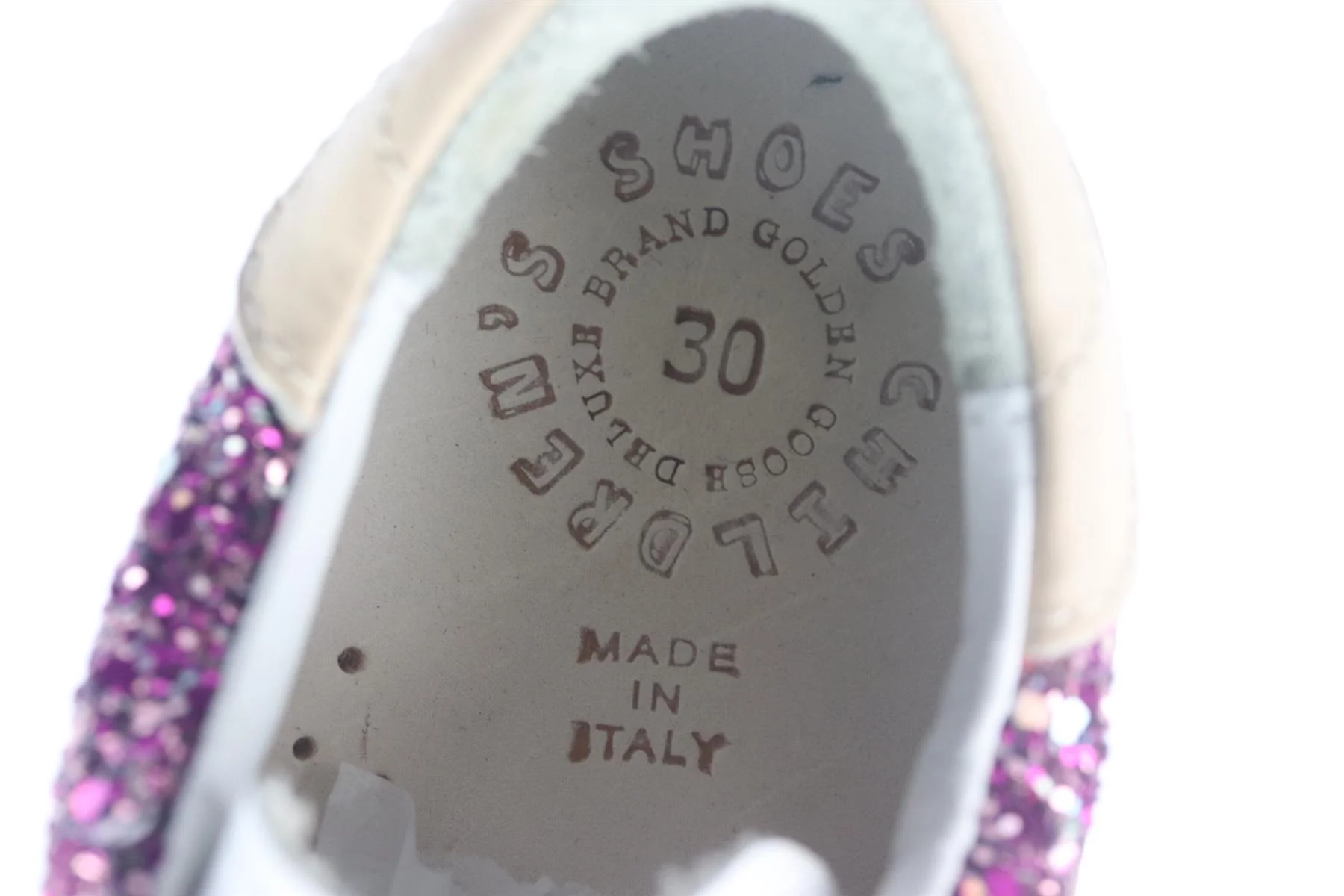 GOLDEN GOOSE DELUXE BRAND + BONPOINT KIDS GIRLS LEATHER SNEAKERS EU 30 UK 12 - Image 6