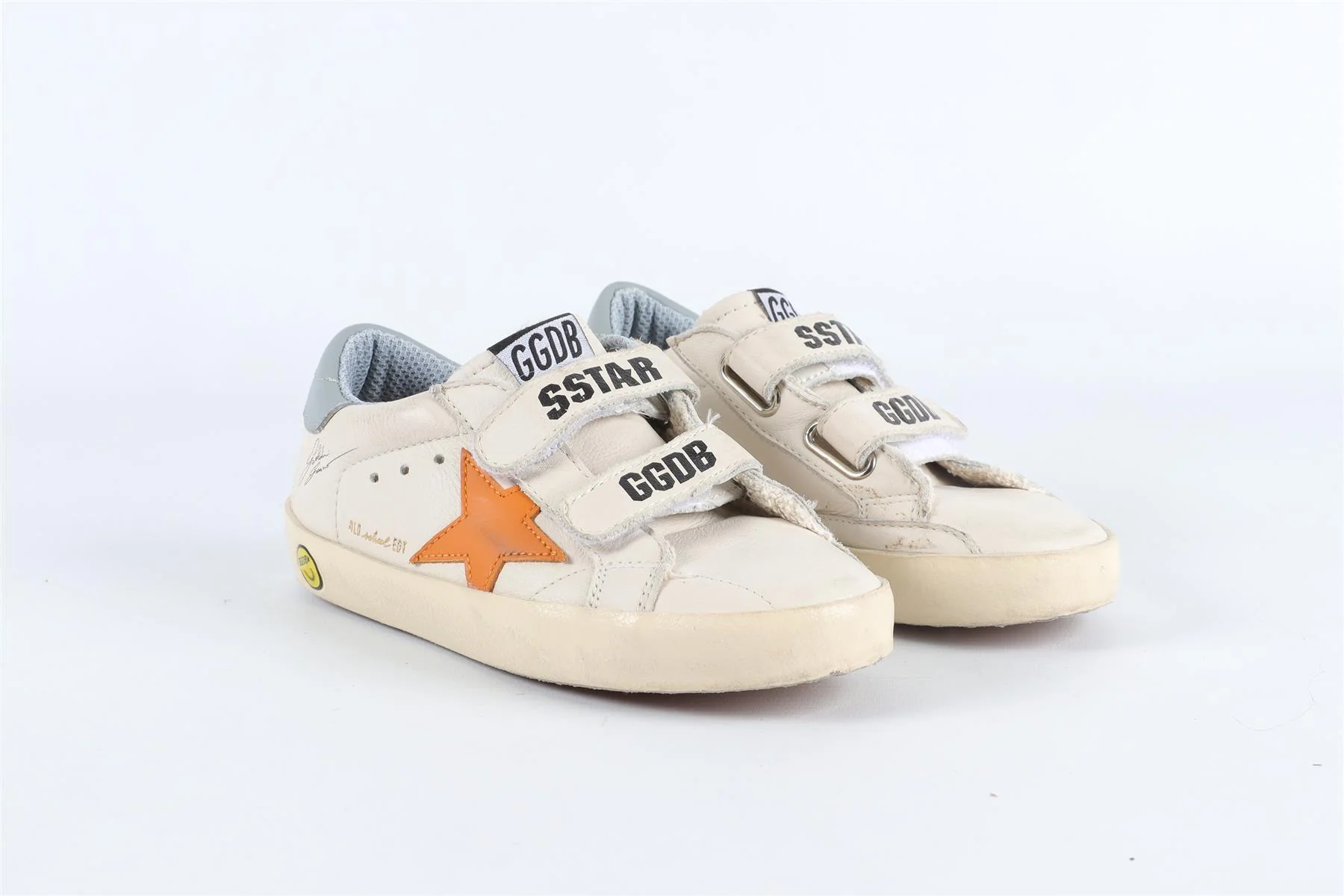 GOLDEN GOOSE DELUXE BRAND CREAM KIDS GIRLS SNEAKERS EU 27 UK 9 US 10 - Image 2