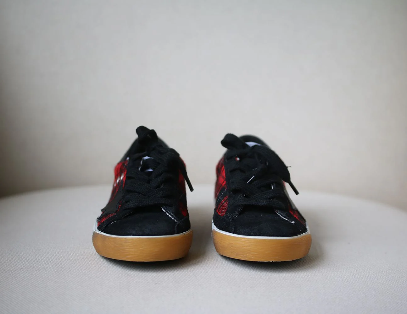 GOLDEN GOOSE DELUXE BRAND FOR BONPOINT TARTAN SNEAKERS EU 28 UK 10 - Image 3