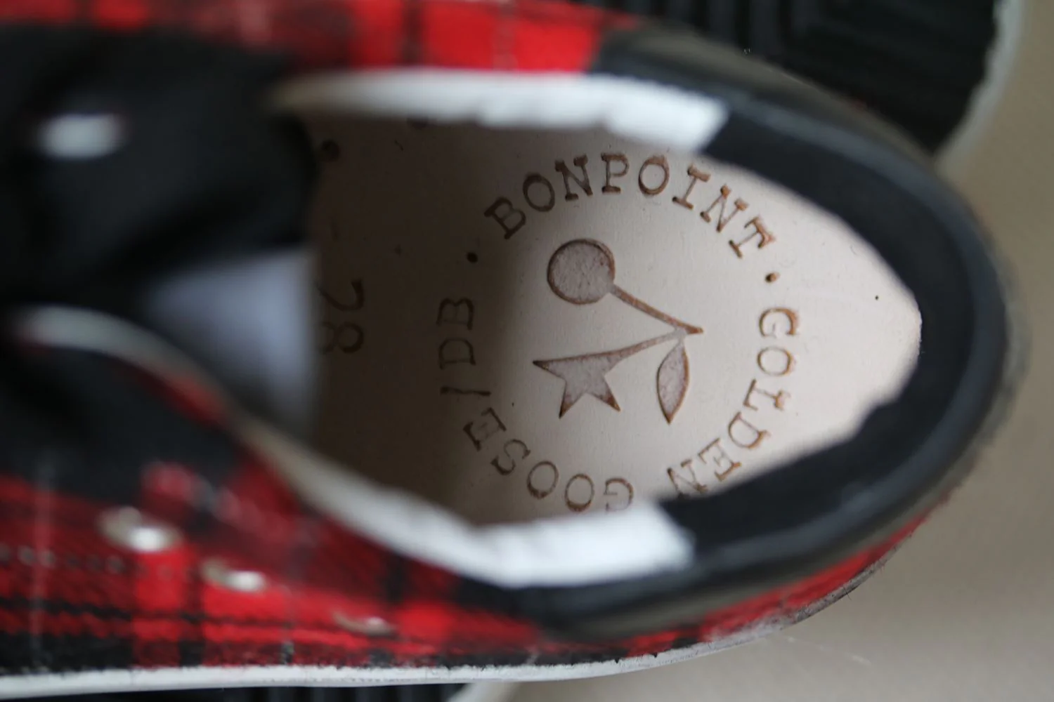 GOLDEN GOOSE DELUXE BRAND FOR BONPOINT TARTAN SNEAKERS EU 28 UK 10 - Image 7