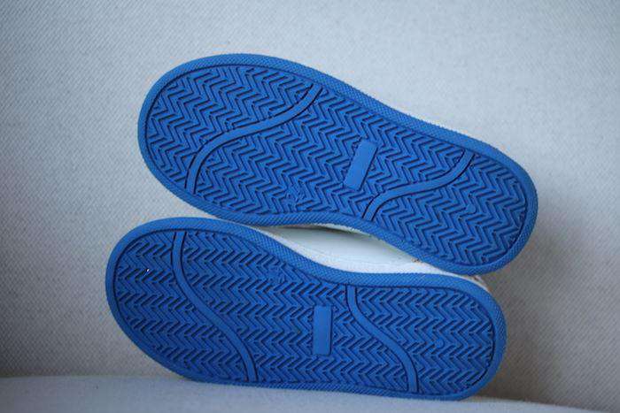 GOLDEN GOOSE DELUXE BRAND KIDS WHITE AND BLUE TRAINERS EU 24 UK 7 - Image 4