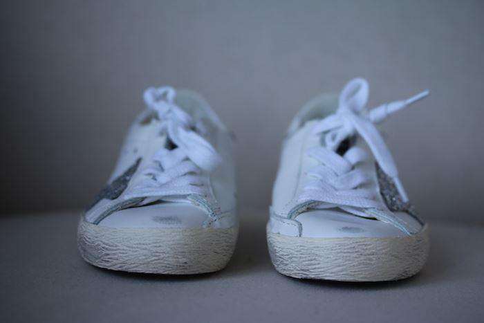 GOLDEN GOOSE DELUXE BRAND KIDS WHITE TRAINERS EU 28 UK 10 - Image 2