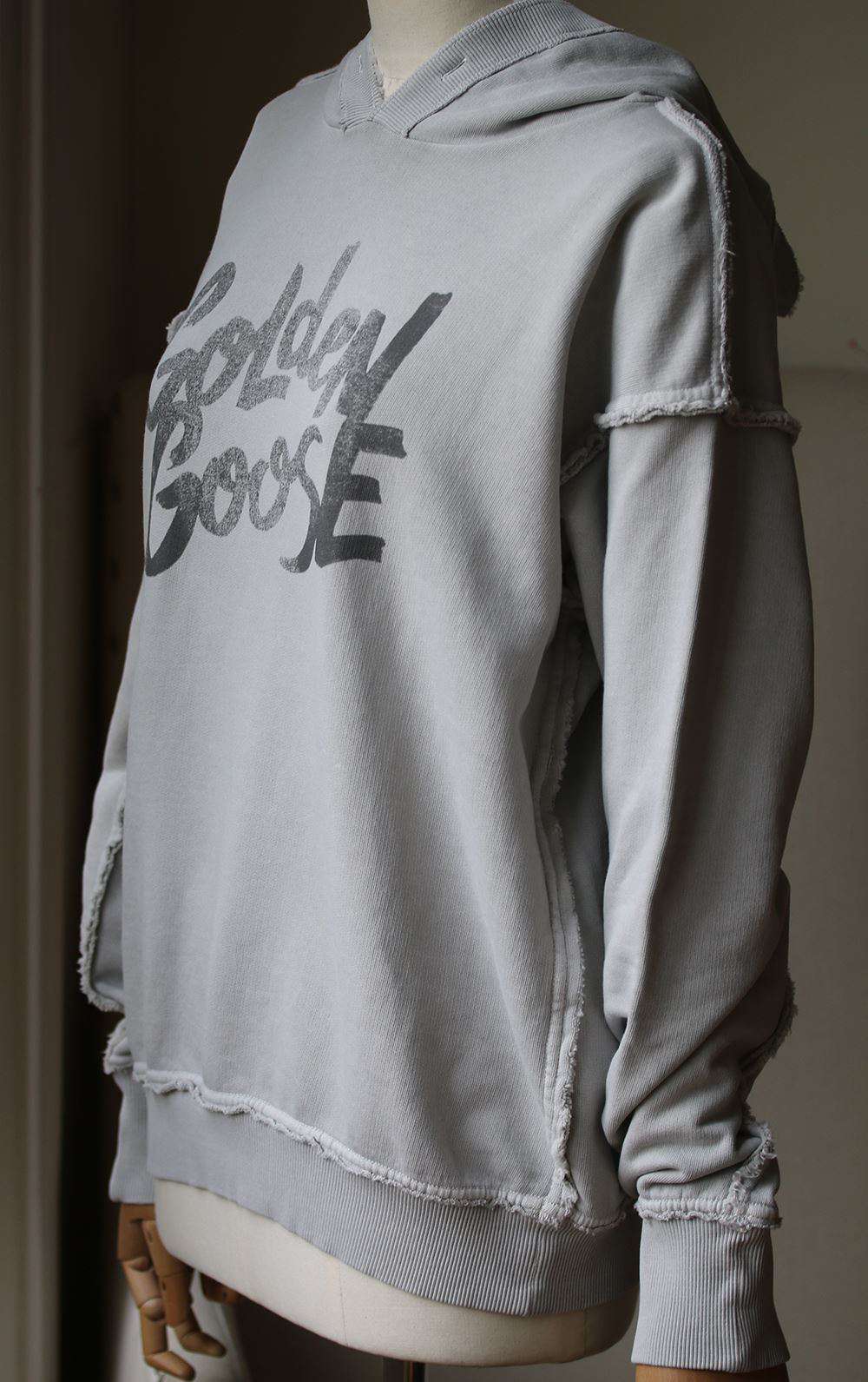 GOLDEN GOOSE DELUXE BRAND LOGO COTTON HOODIE MEDIUM - Image 3