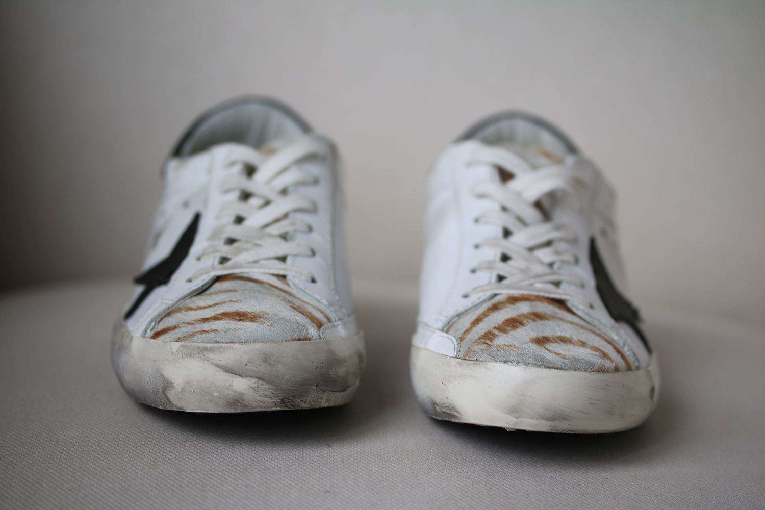 GOLDEN GOOSE DELUXE BRAND SUPERSTAR CALF HAIR LEATHER SNEAKERS EU 38 UK 5 US 8 - Image 4