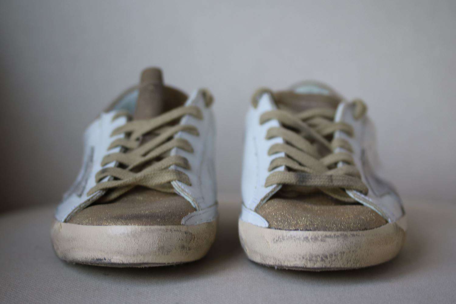 GOLDEN GOOSE DELUXE BRAND SUPERSTAR DISTRESSED LEATHER SNEAKERS EU 38 UK 5 US 8 - Image 4
