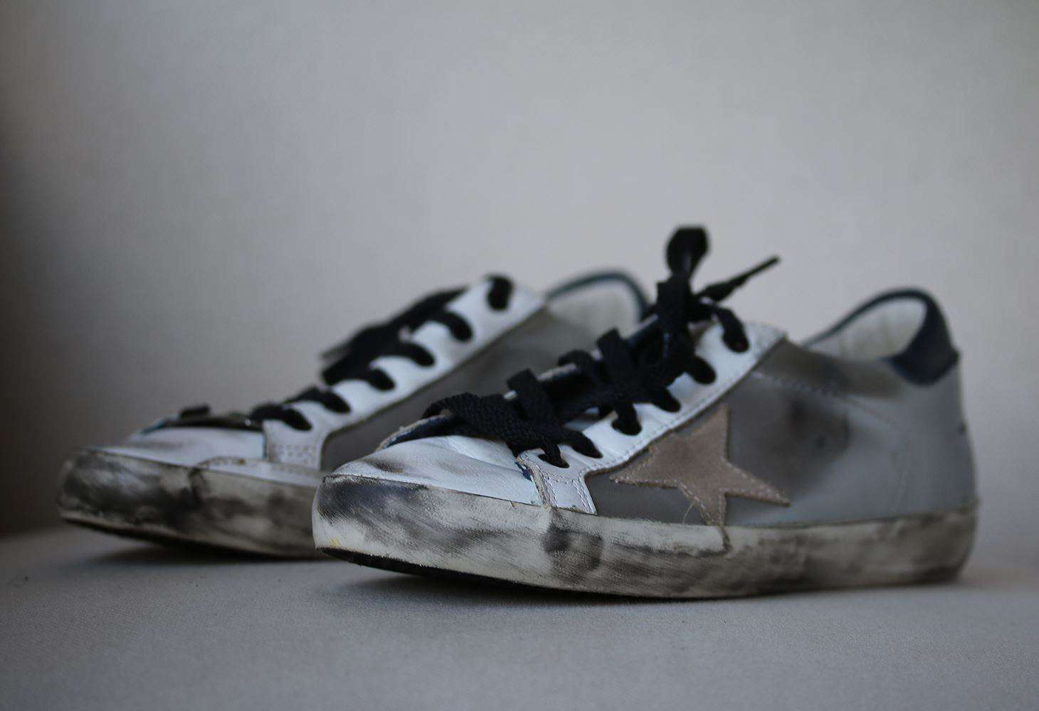 GOLDEN GOOSE DELUXE BRAND SUPERSTAR METALLIC LEATHER SNEAKERS EU 38 UK 5 US 8 - Image 3