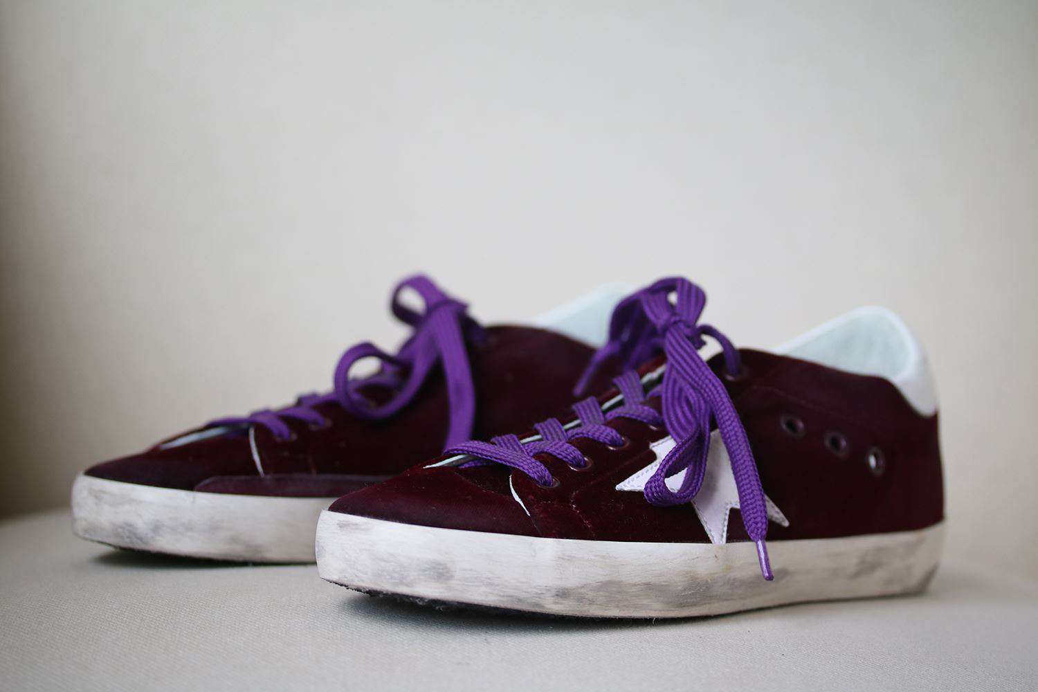 GOLDEN GOOSE DELUXE BRAND SUPERSTAR VELVET DISTRESSED SNEAKERS EU 38 UK 5 US 8 - Image 3
