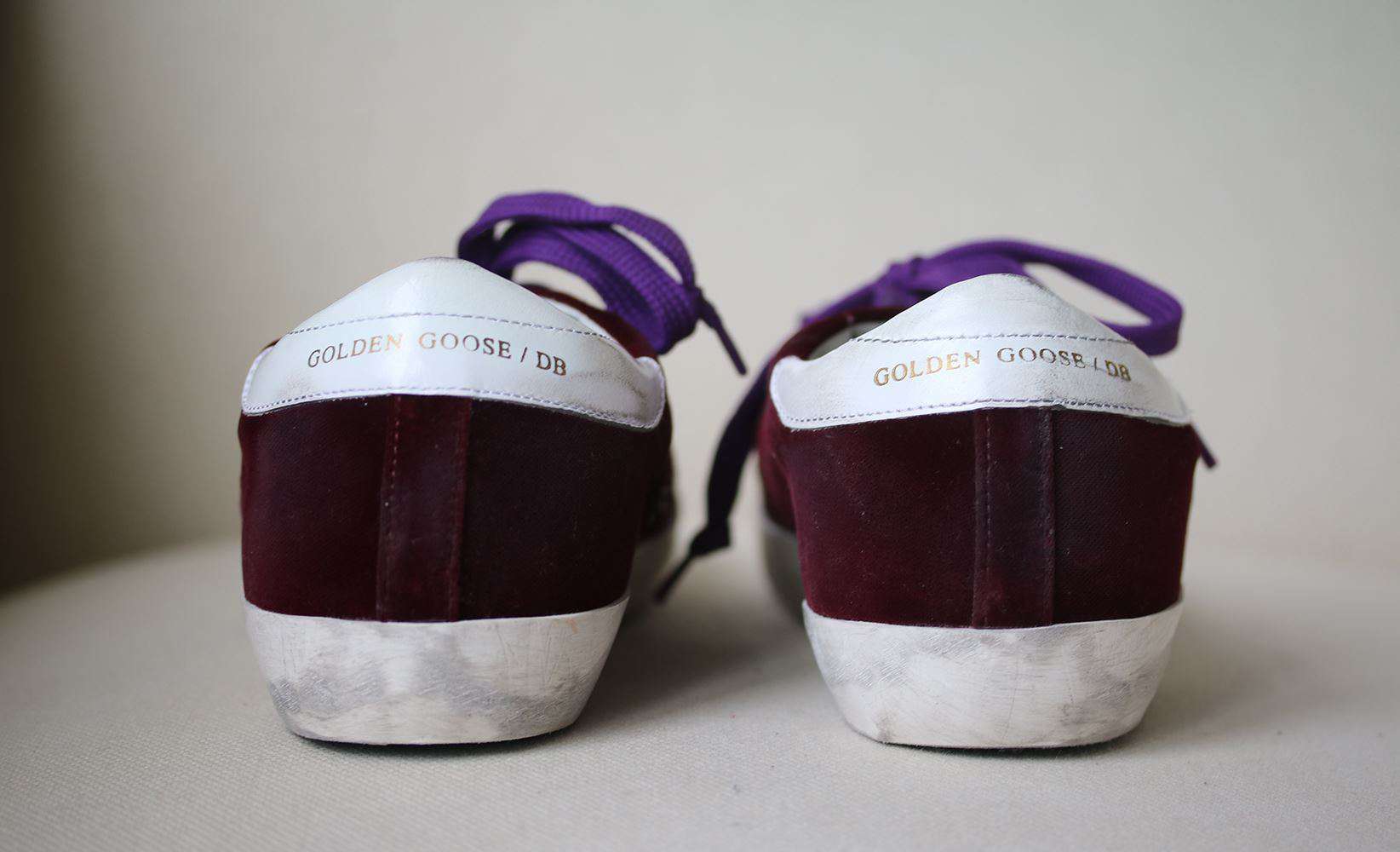 GOLDEN GOOSE DELUXE BRAND SUPERSTAR VELVET DISTRESSED SNEAKERS EU 38 UK 5 US 8 - Image 5