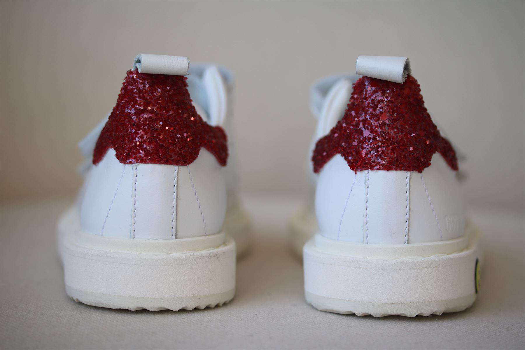 GOLDEN GOOSE FOR BONPOINT KIDS SMASH WHITE LEATHER TRAINERS EU 25 UK 8 - Image 3