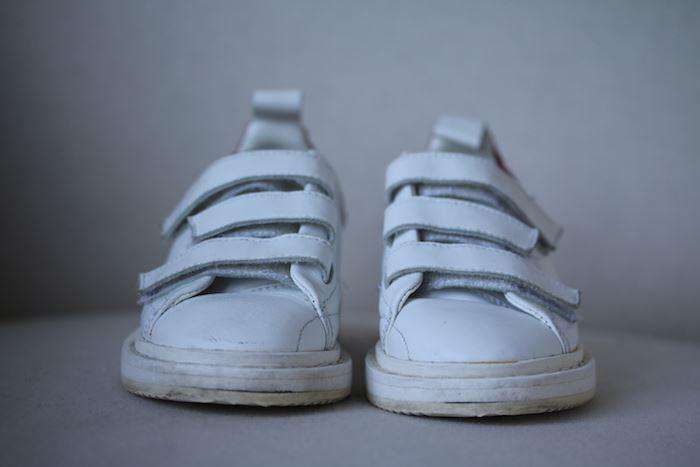 GOLDEN GOOSE FOR BONPOINT KIDS SMASH WHITE LEATHER TRAINERS EU 27 UK 9 - Image 2