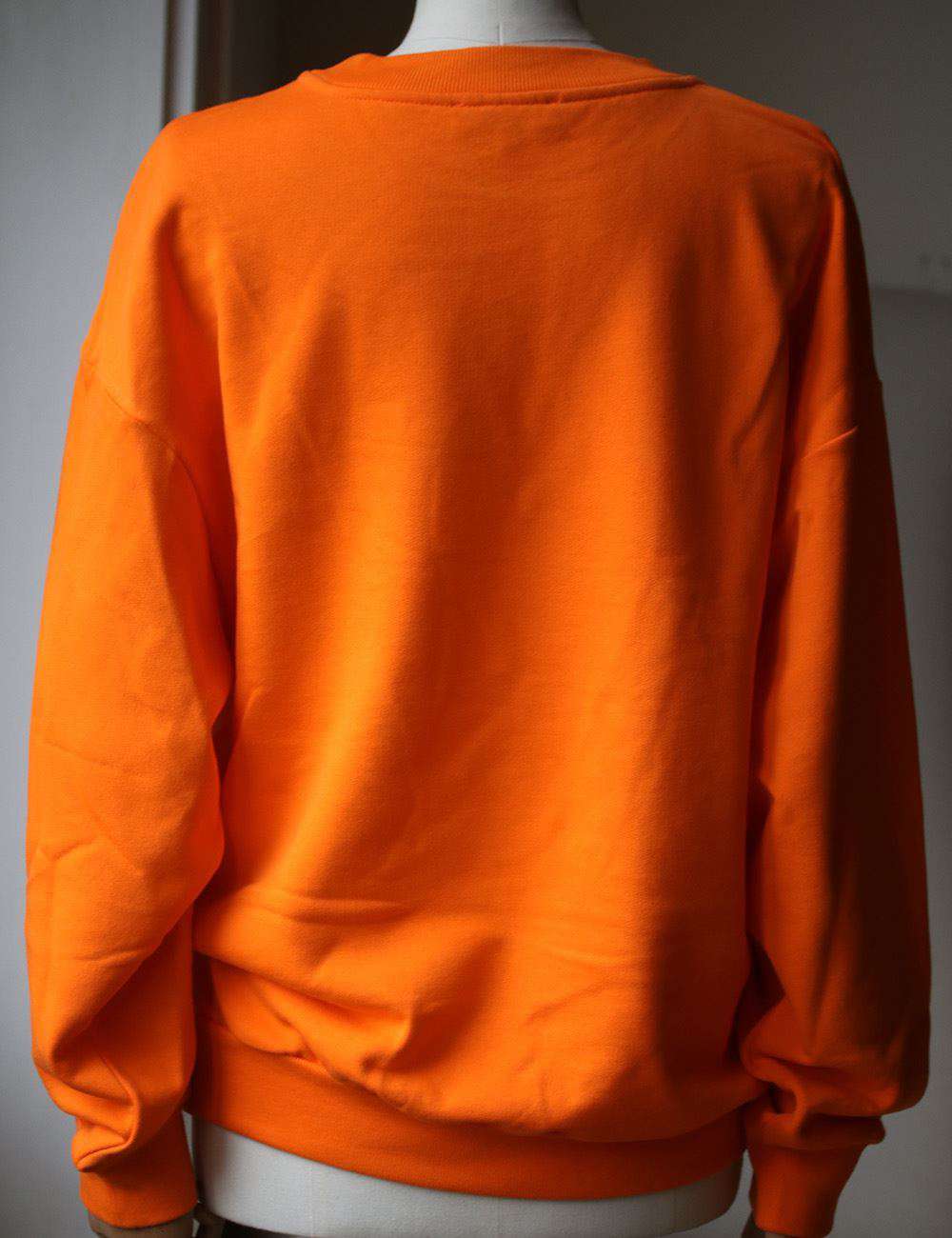 GOSHA RUBCHINSKIY LOGO PRINT COTTON SWEATER SMALL - Image 5