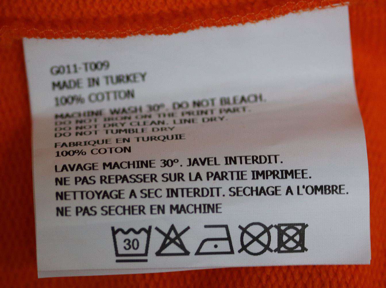 GOSHA RUBCHINSKIY LOGO PRINT COTTON SWEATER SMALL - Image 7