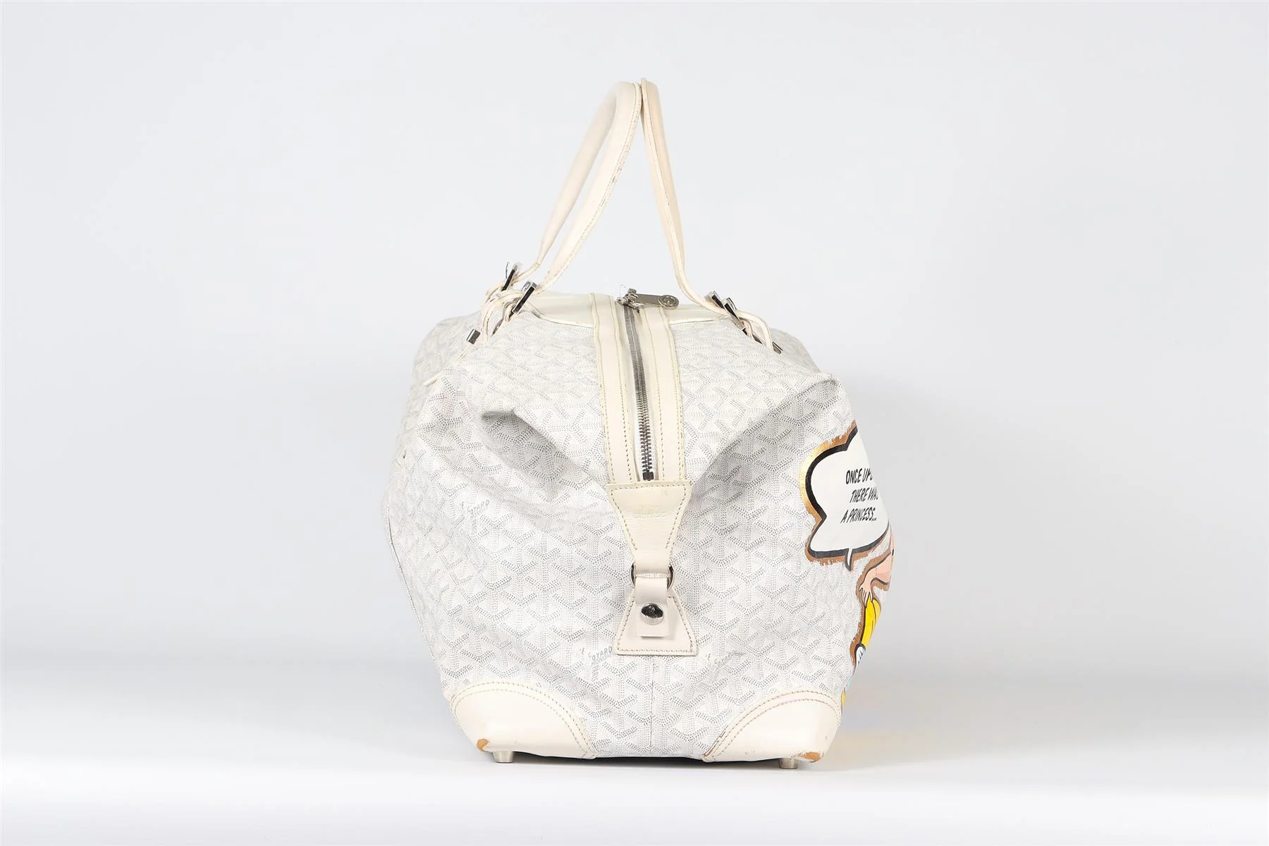 GOYARD + BOYARDE BOEING 55 GOYARDINE COATED CANVAS TOTE BAG - Image 3