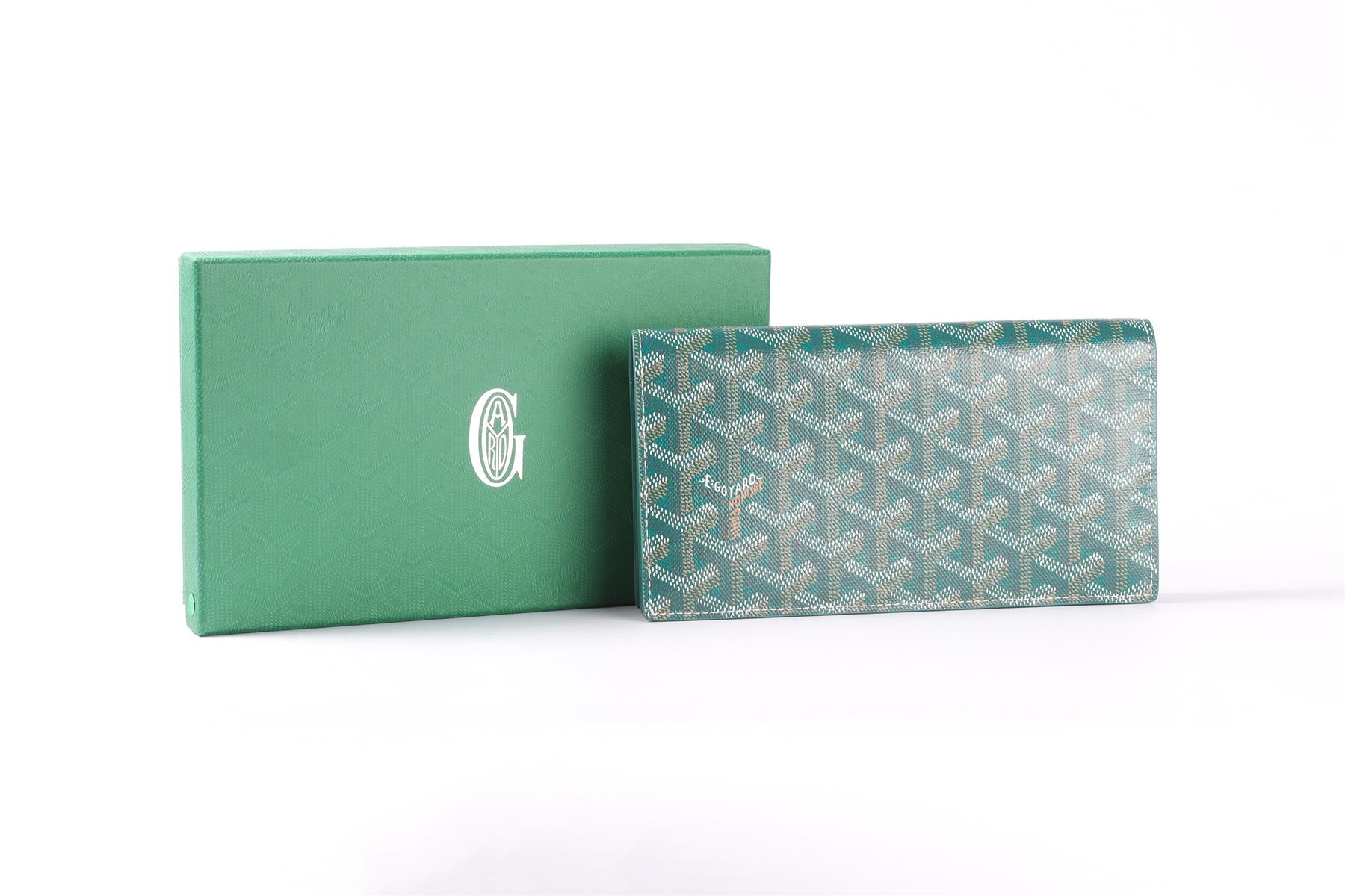 GOYARD GREEN RICHELIEU COATED CANVAS WALLET - Image 12