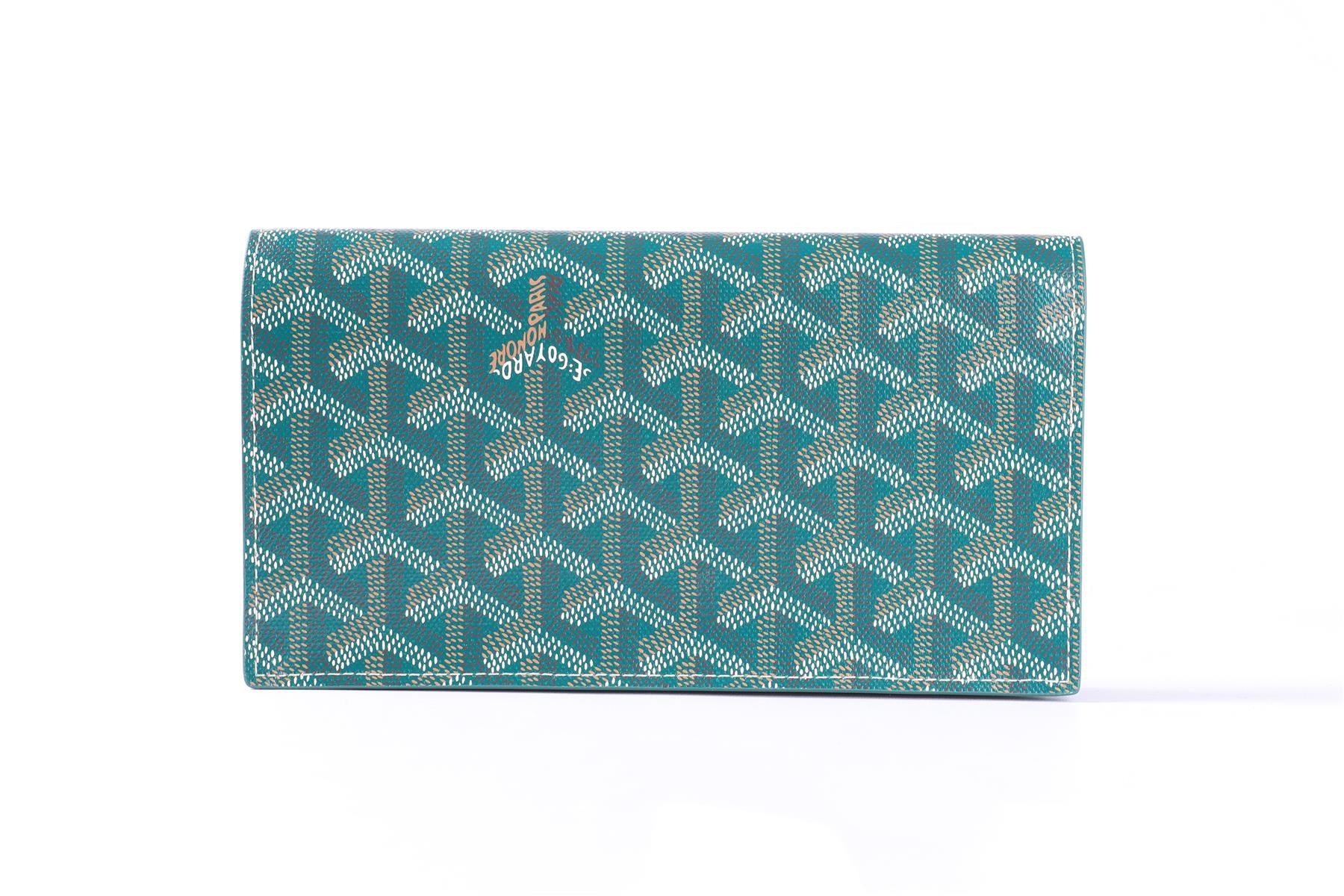 GOYARD GREEN RICHELIEU COATED CANVAS WALLET - Image 5