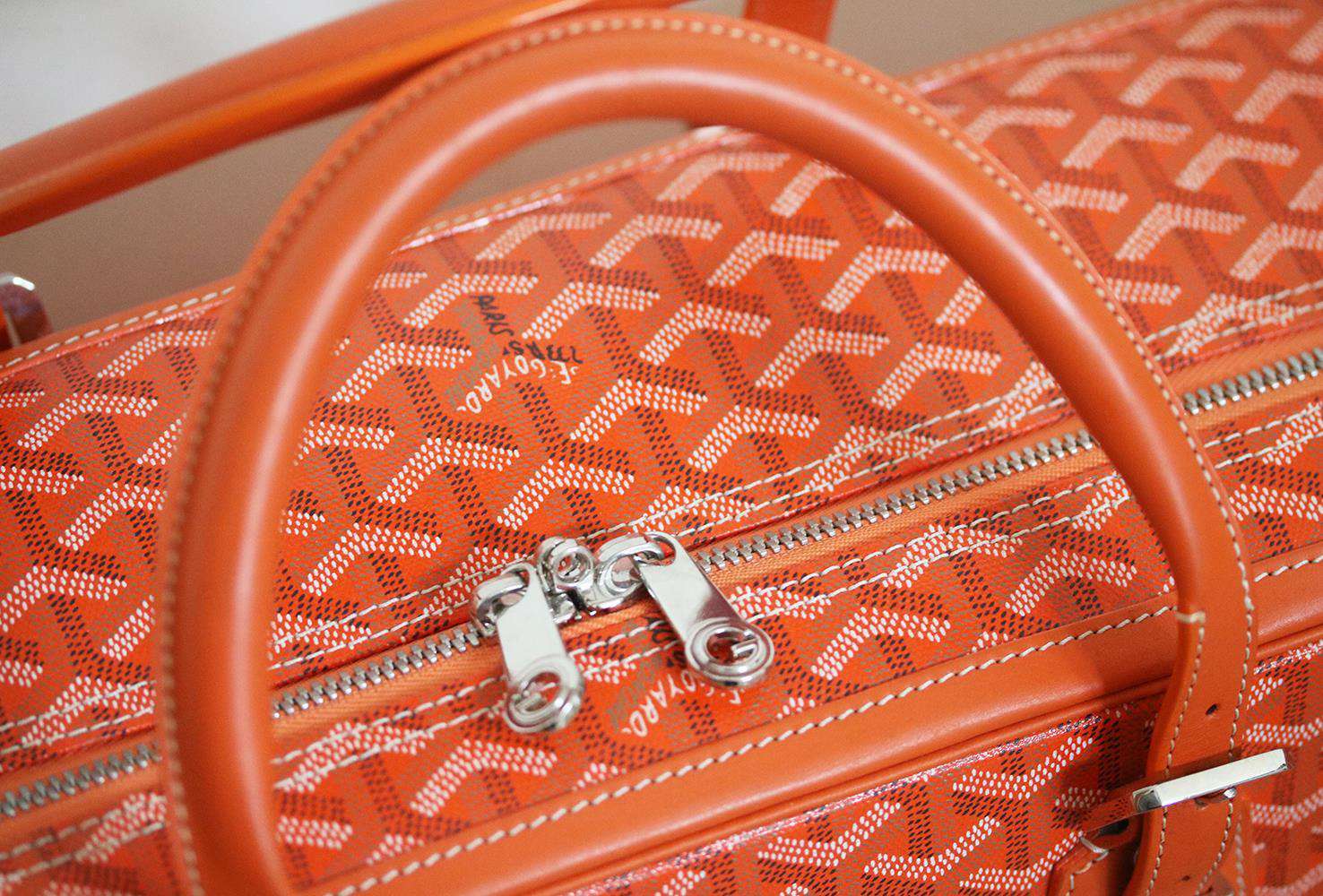 GOYARD MAJORDOME 50 MONOGRAM CANVAS COATED SUITCASE - Image 5