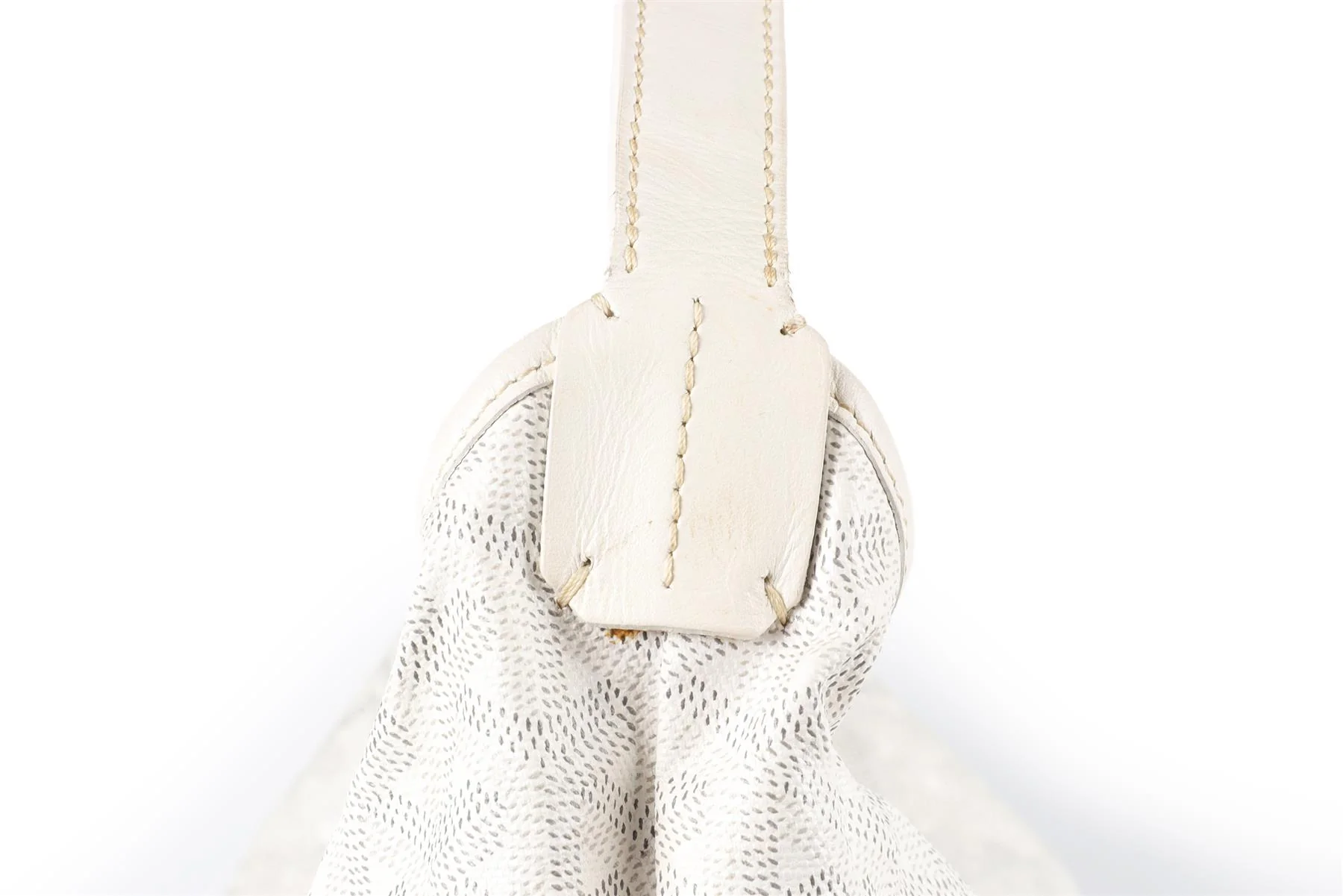 GOYARD WHITE BOHÈME HOBO COATED CANVAS SHOULDER BAG - Image 11