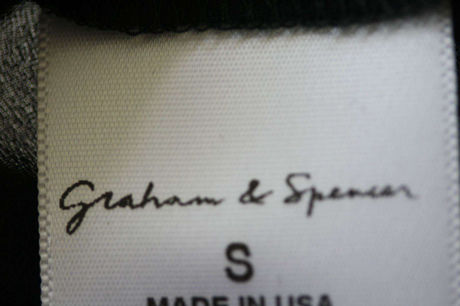 GRAHAM AND SPENCER BLACK SILK BLOUSE TOP SMALL - Image 6