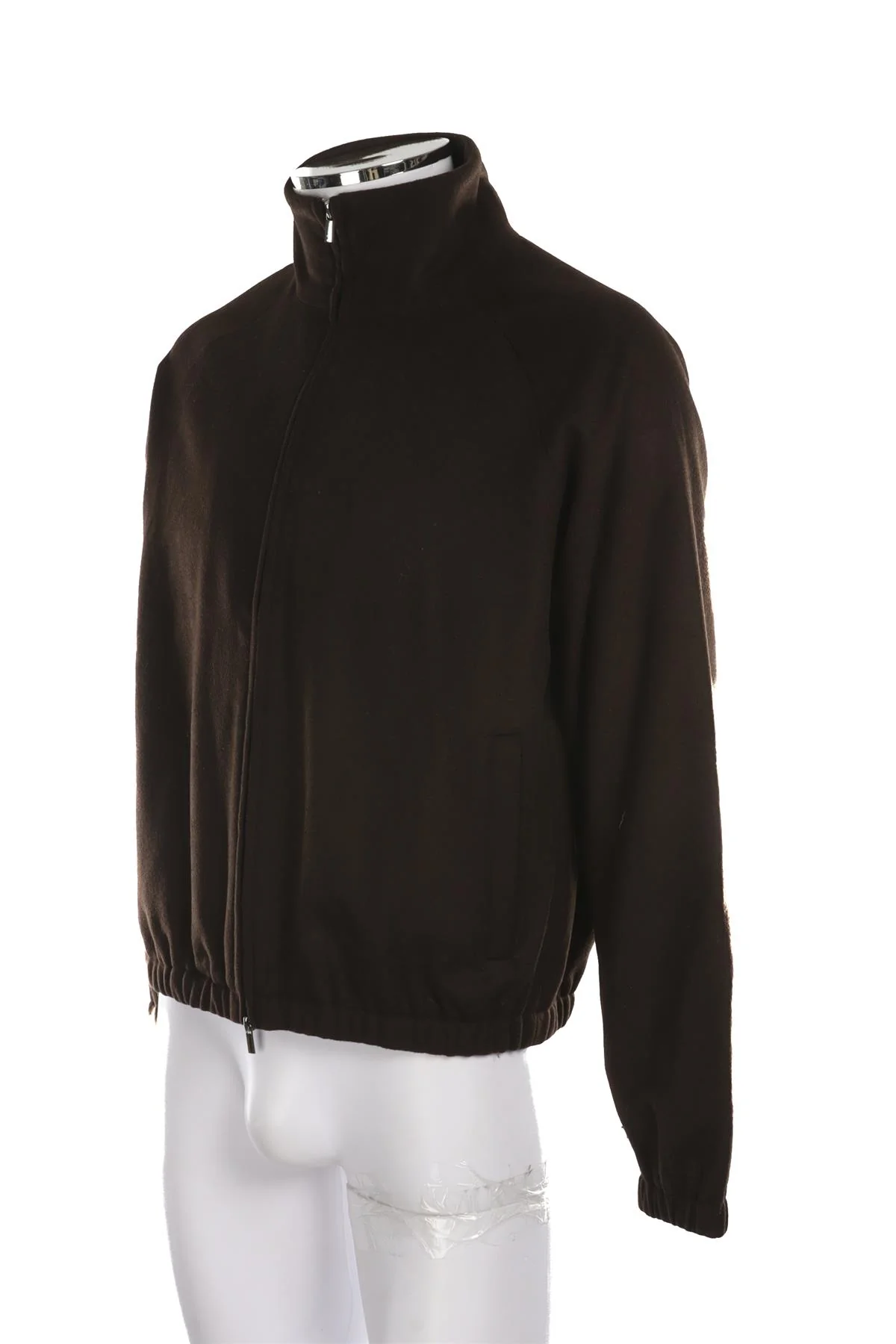 GRAND LE MAR BROWN MENS WOOL JACKET SMALL - Image 3