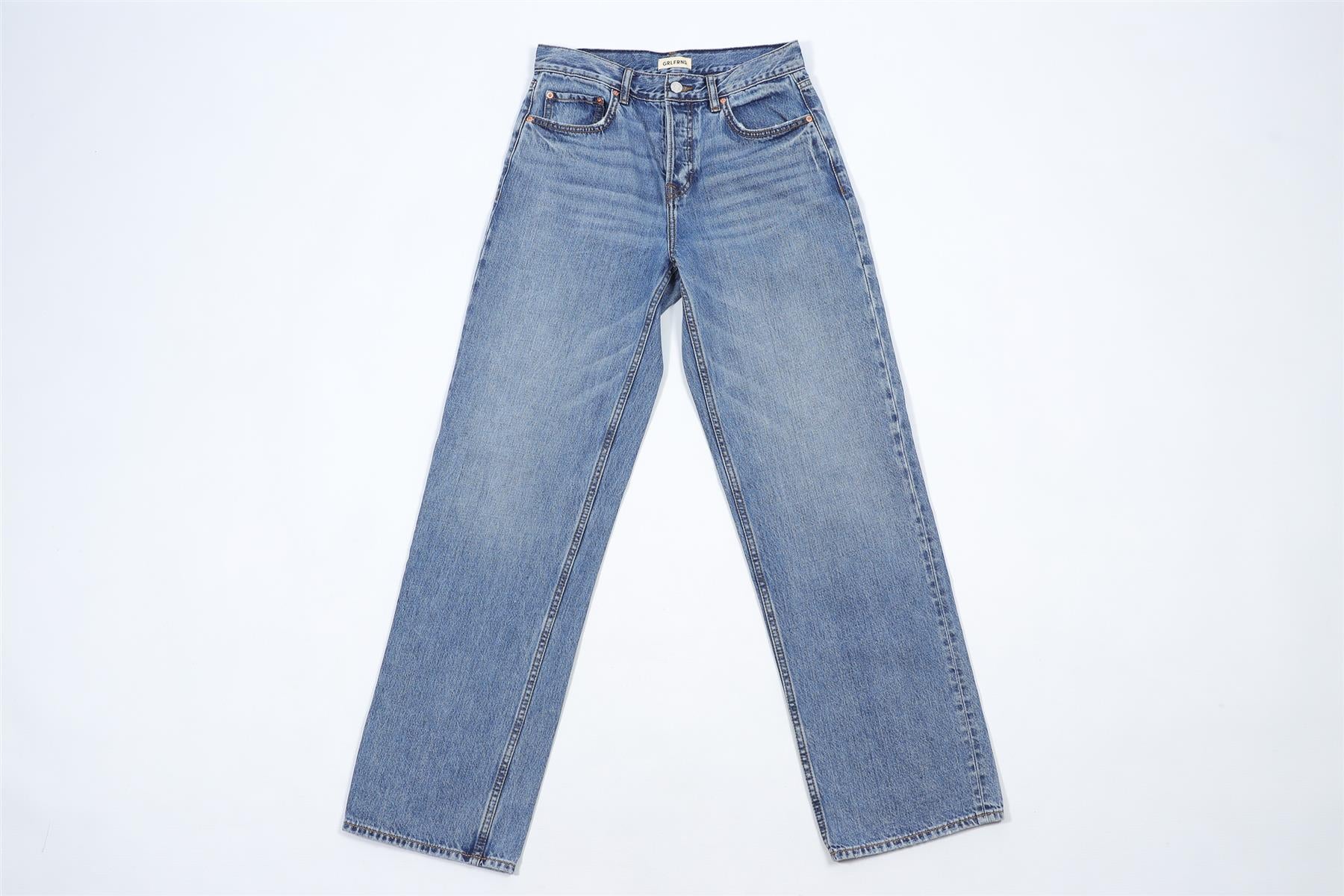 GRLFRND BLUE DENIM JEANS W24 UK 6 - Image 2