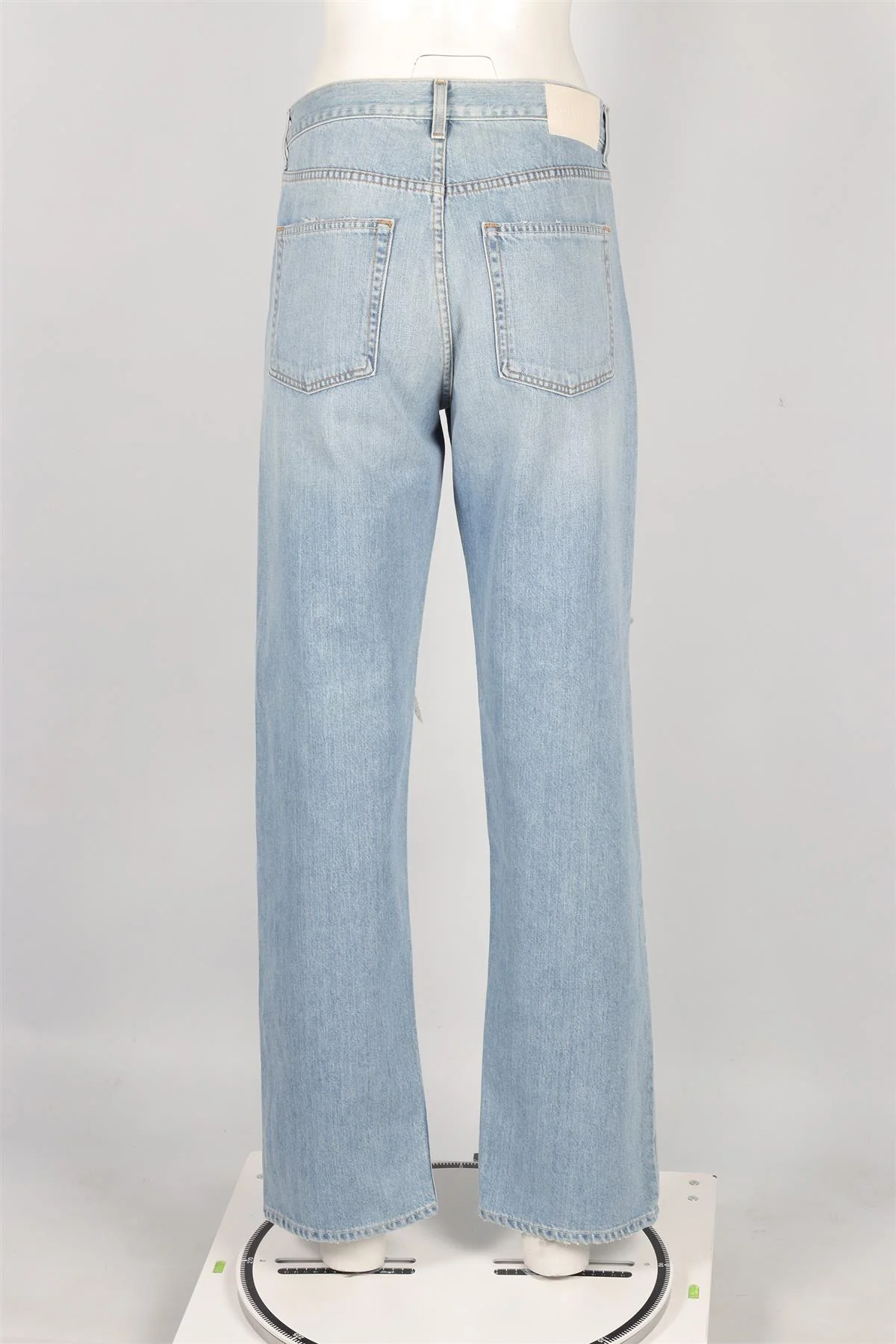 GRLFRND BLUE HIGH RISE STRAIGHT LEG JEANS W27 UK 8-10 - Image 4