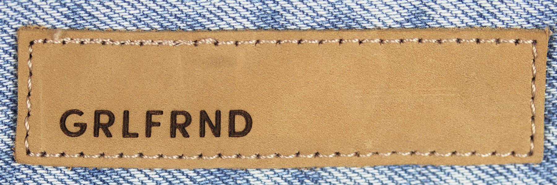 GRLFRND CINDY DISTRESSED DENIM SHORTS W 26 UK 8 - Image 3