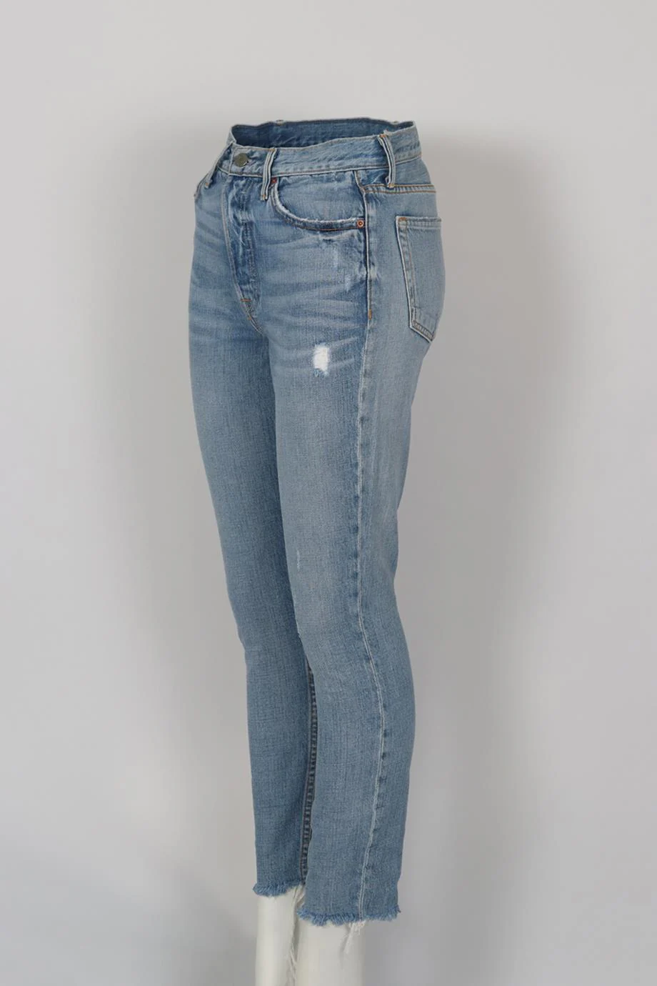 GRLFRND DISTRESSED HIGH RISE SKINNY JEANS W26 UK 8 - Image 3
