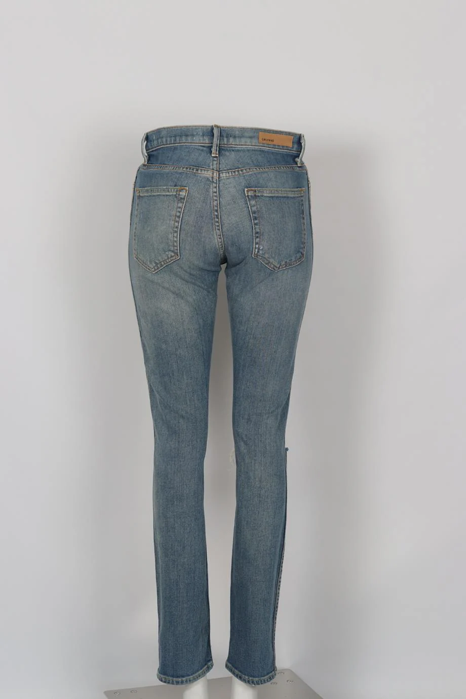 GRLFRND DISTRESSED HIGH RISE SKINNY JEANS W26 UK 8 - Image 4
