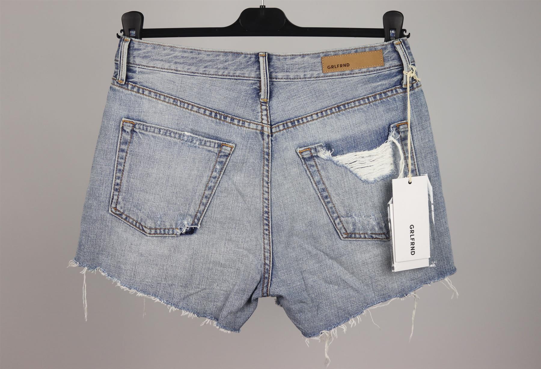 GRLFRND HELENA DISTRESSED DENIM SHORTS W26 UK 8 - Image 3