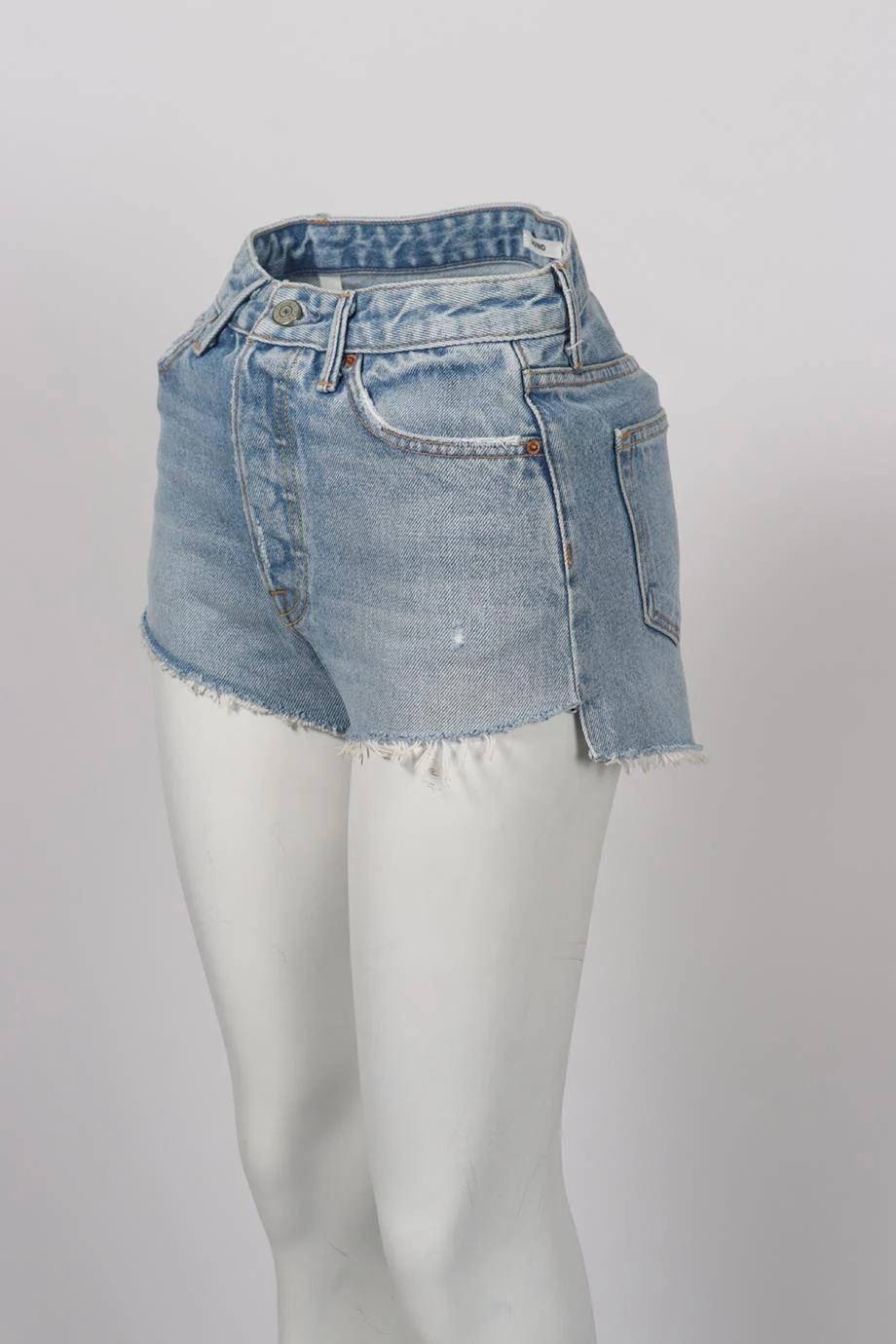 GRLFRND HIGH RISE DENIM SHORTS W25 UK 6-8 - Image 3