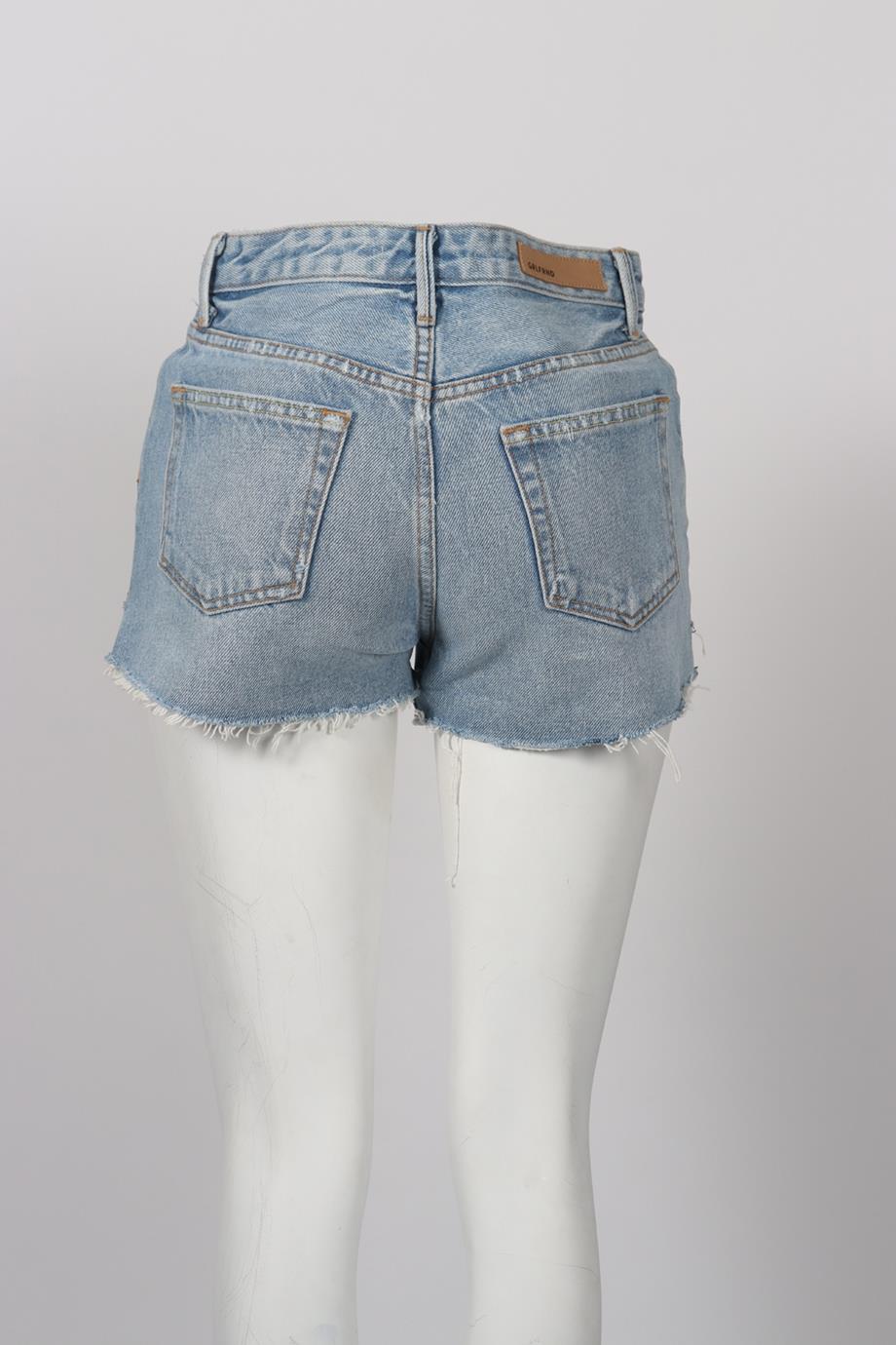 GRLFRND HIGH RISE DENIM SHORTS W25 UK 6-8 - Image 4