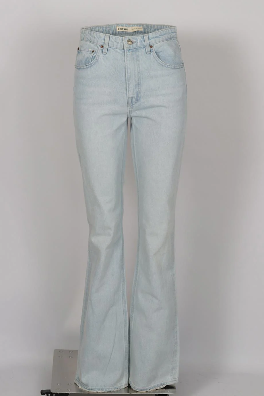 GRLFRND HIGH RISE FLARED JEANS W26 UK 8 - Image 2