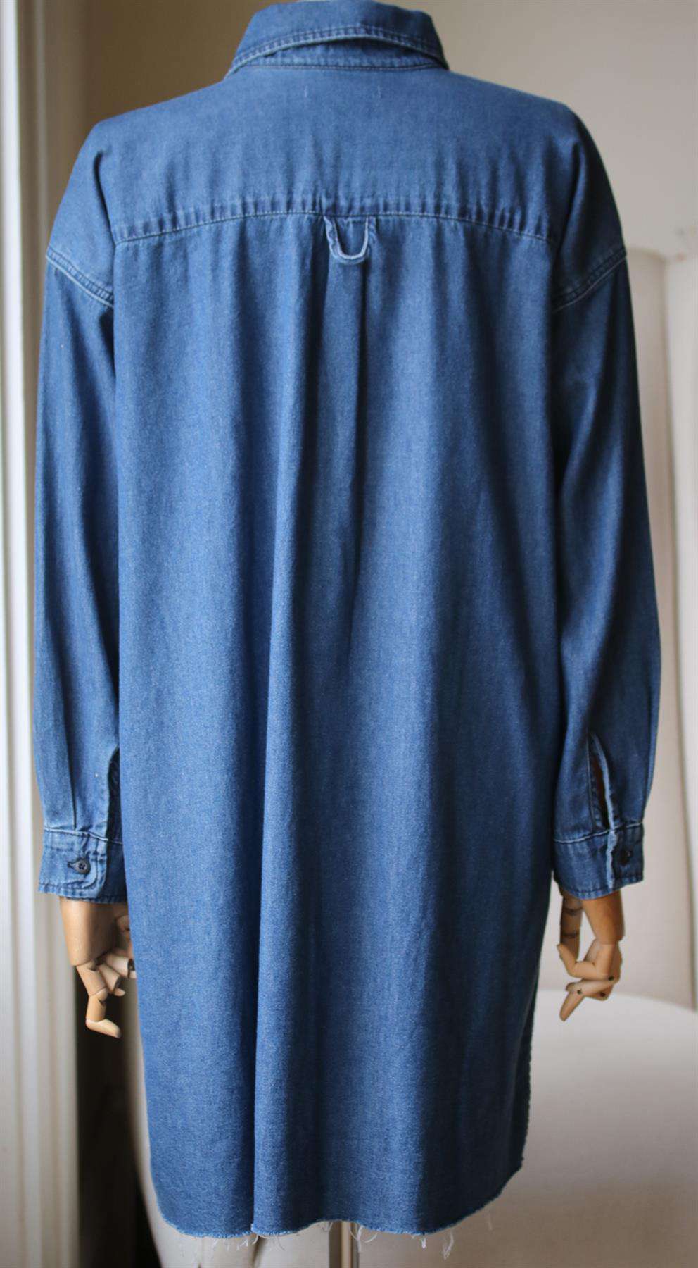 GRLFRND SHAUN OVERSIZED SHIRT DRESS MEDIUM - Image 5