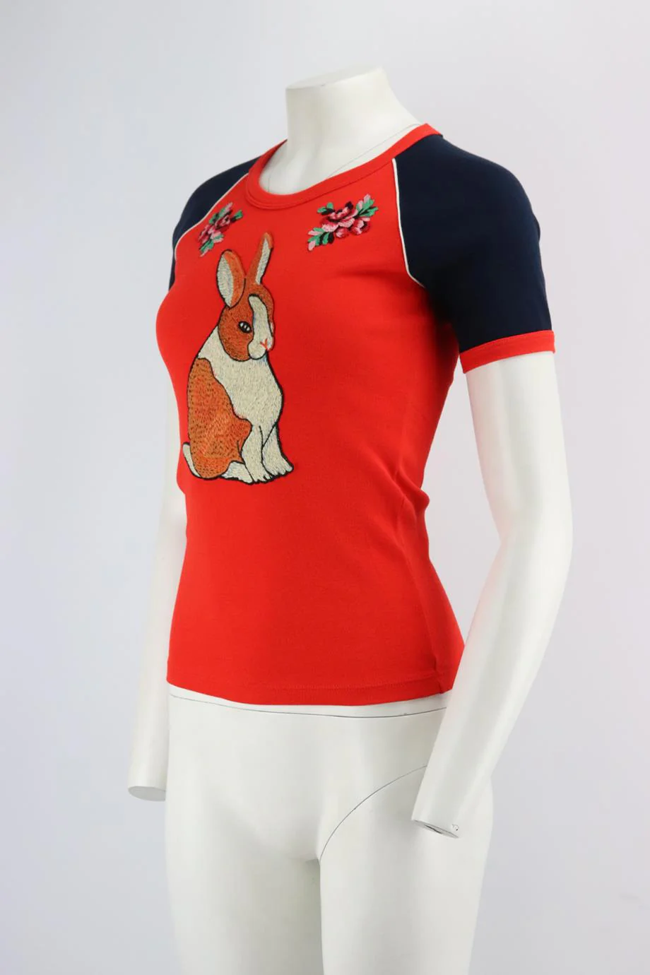 GUCCI APPLIQUÉD PRINTED COTTON JERSEY T-SHIRT XSMALL - Image 3
