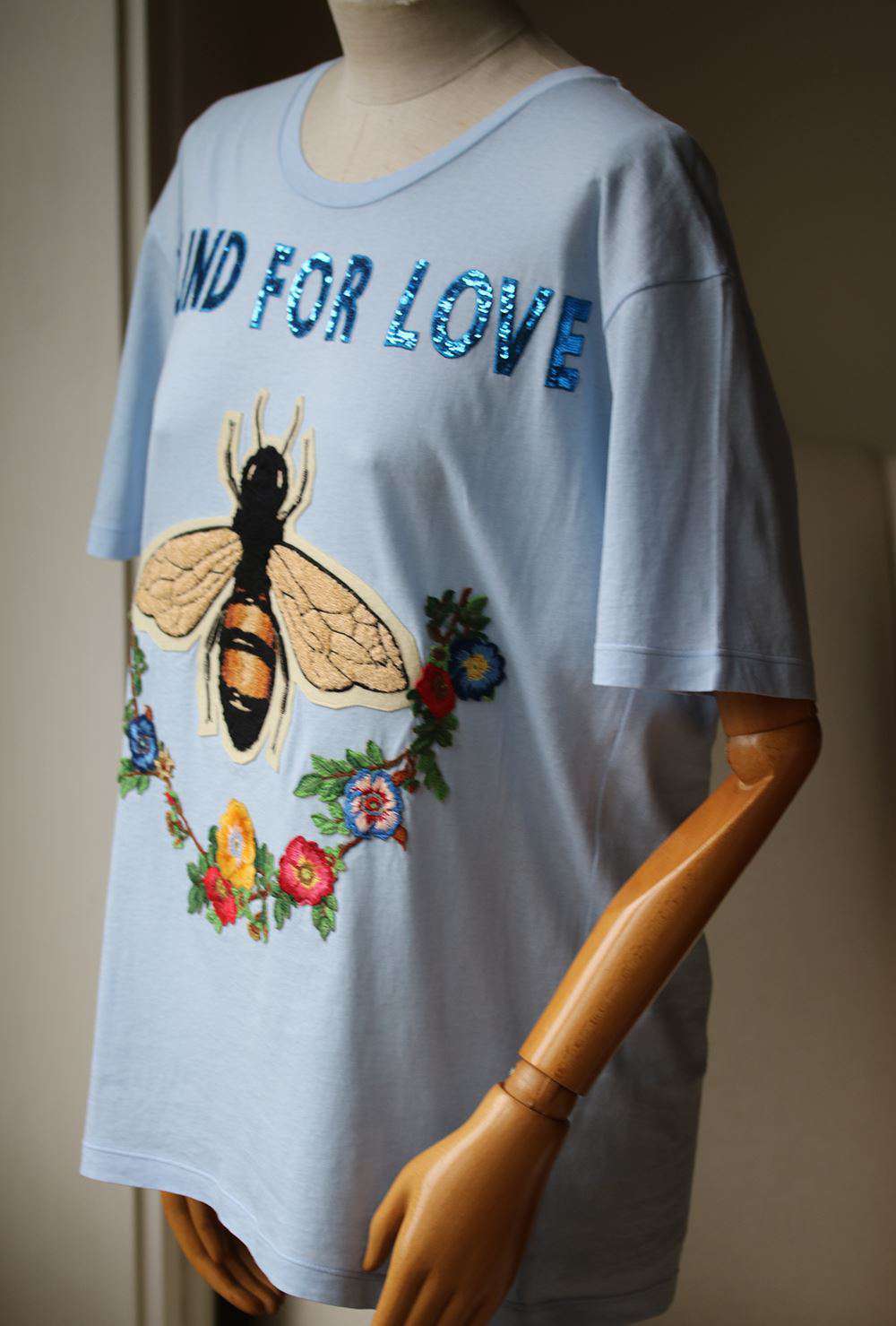 GUCCI APPLIQUÉD PRINTED COTTON-JERSEY T-SHIRT XSMALL - Image 5