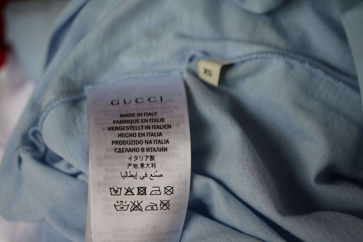 GUCCI APPLIQUÉD PRINTED COTTON-JERSEY T-SHIRT XSMALL - Image 8