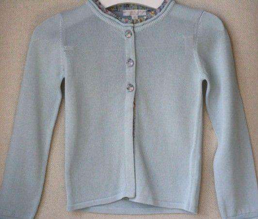 GUCCI BABY BLUE FLORAL CARDIGAN 24 MONTHS