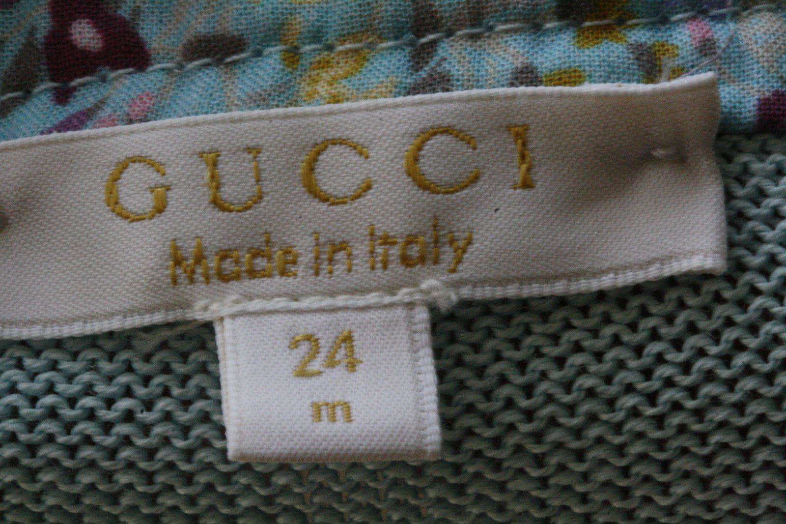 GUCCI BABY BLUE FLORAL CARDIGAN 24 MONTHS - Image 2