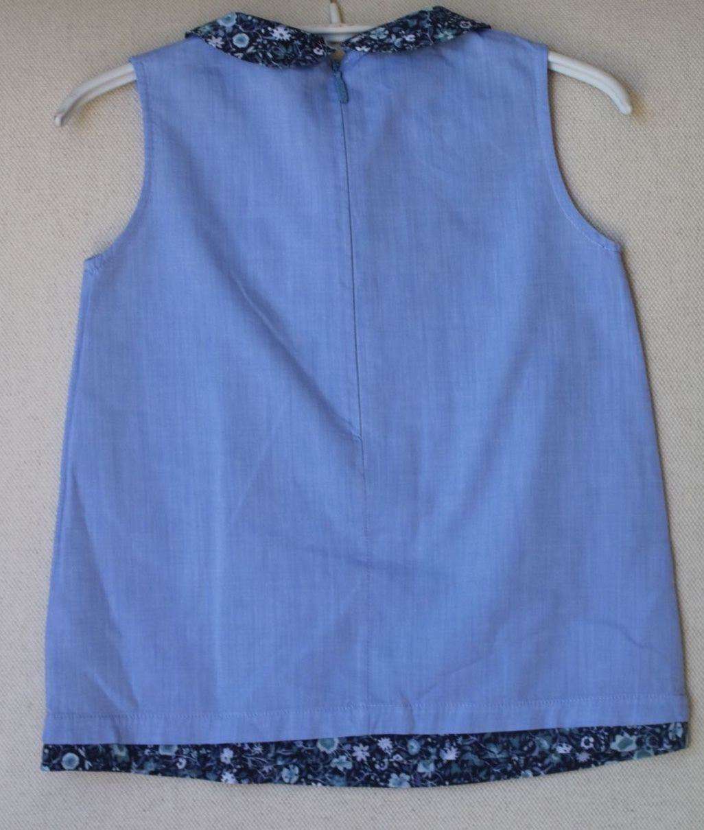GUCCI BABY BLUE FLORAL COLLAR DRESS 24 MONTHS - Image 3