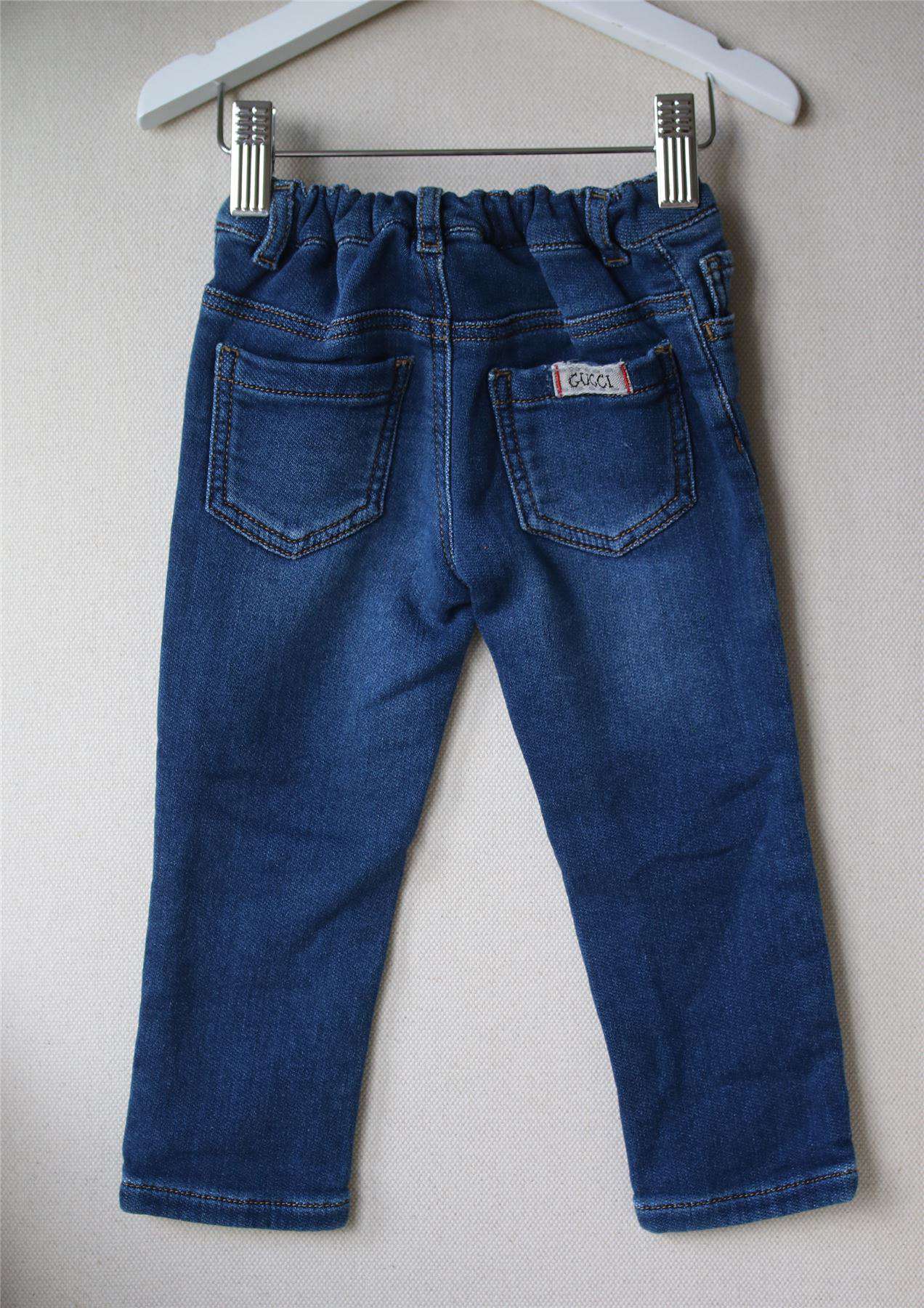 GUCCI BABY BLUE PATCH JEANS 12-18 MONTHS - Image 2