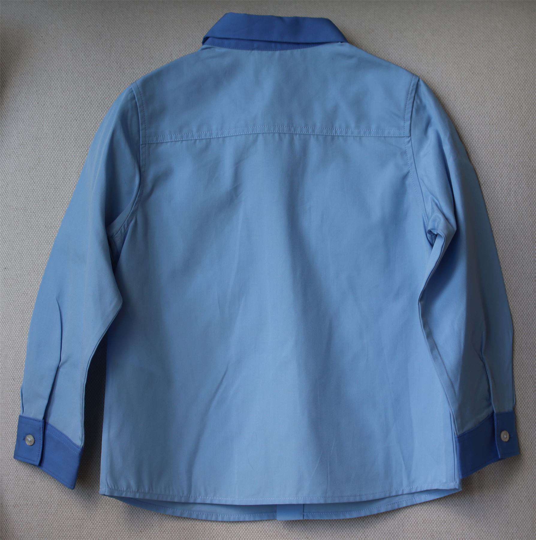 GUCCI BABY BOYS BLUE COTTON SHIRT 18-24 MONTHS - Image 3