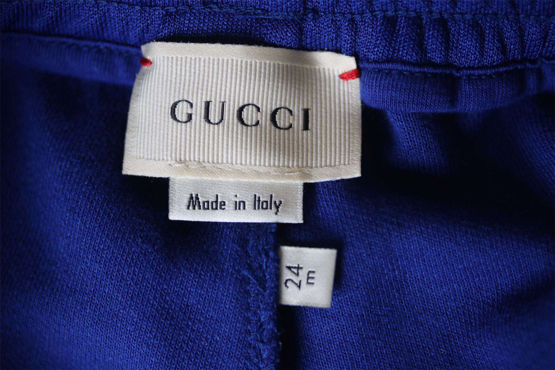 GUCCI BABY BOYS BLUE JOGGERS 24 MONTHS - Image 4