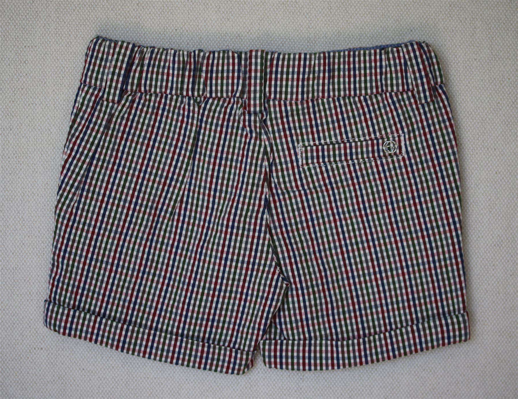 GUCCI BABY BOYS CHECK SHORTS 3-6 MONTHS - Image 2